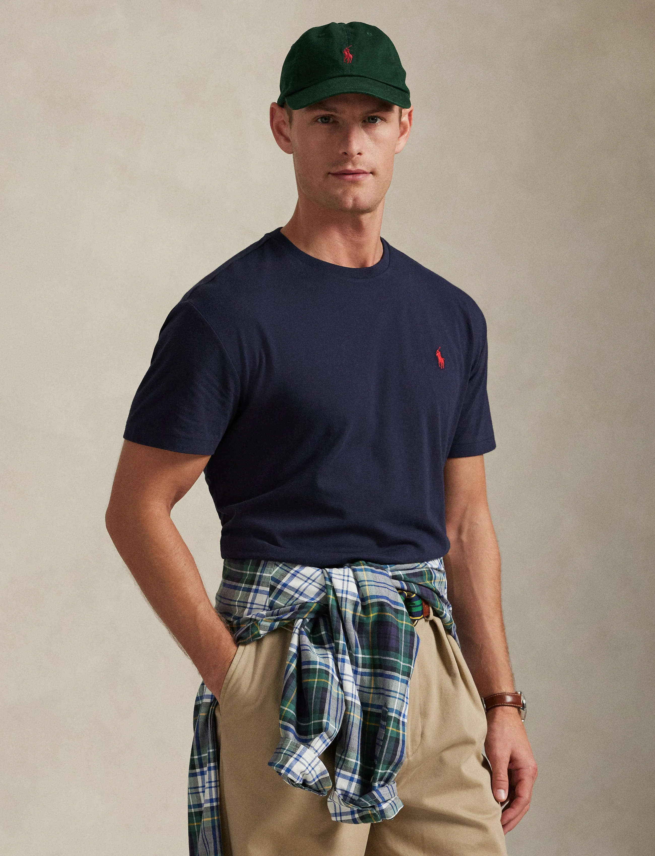 Polo Ralph Lauren - Classic Fit Jersey Crewneck T-Shirt - kortærmede t-shirts - ink - 4