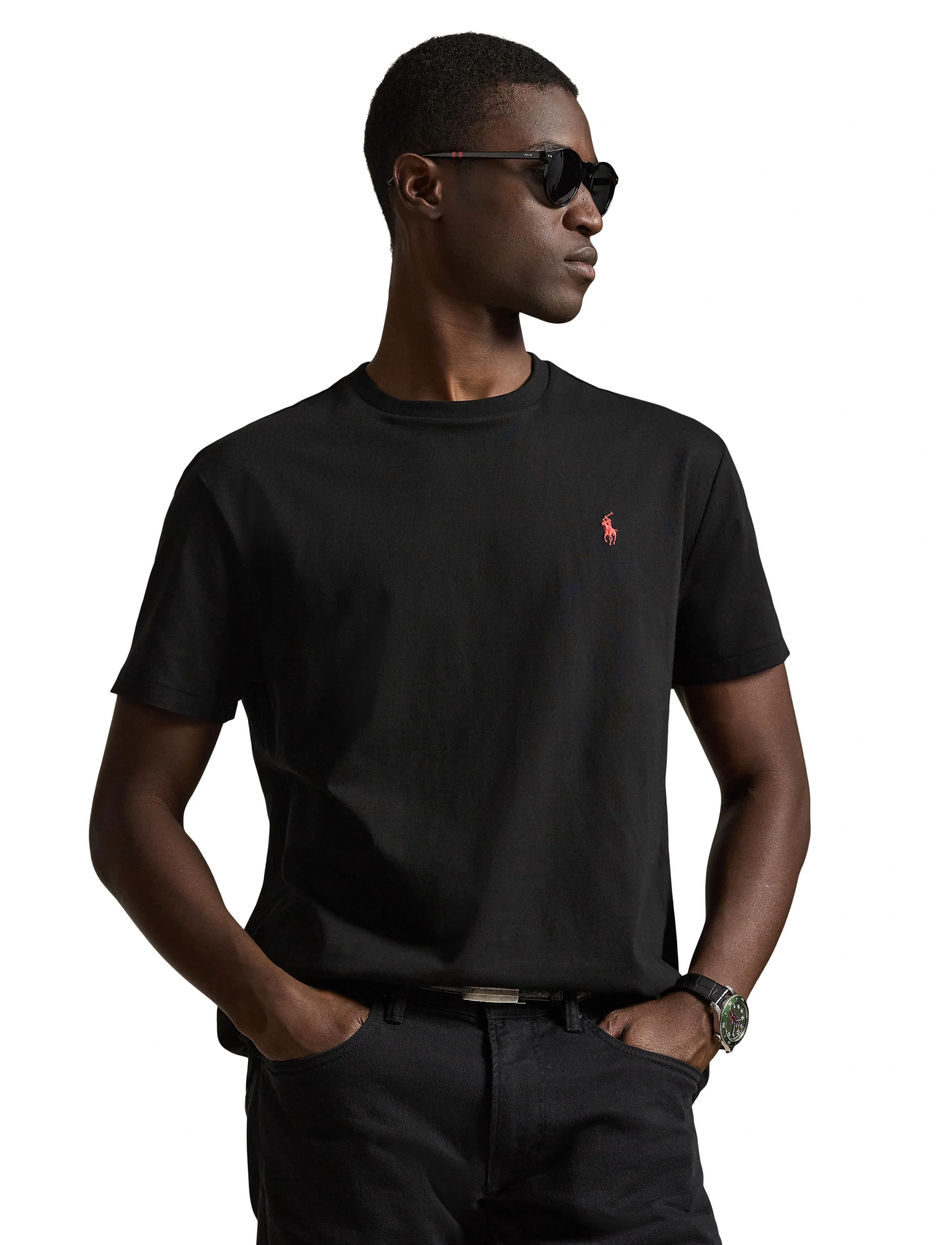 Polo Ralph Lauren - Classic Fit Jersey Crewneck T-Shirt - t-shirts à manches courtes - rl black - 3
