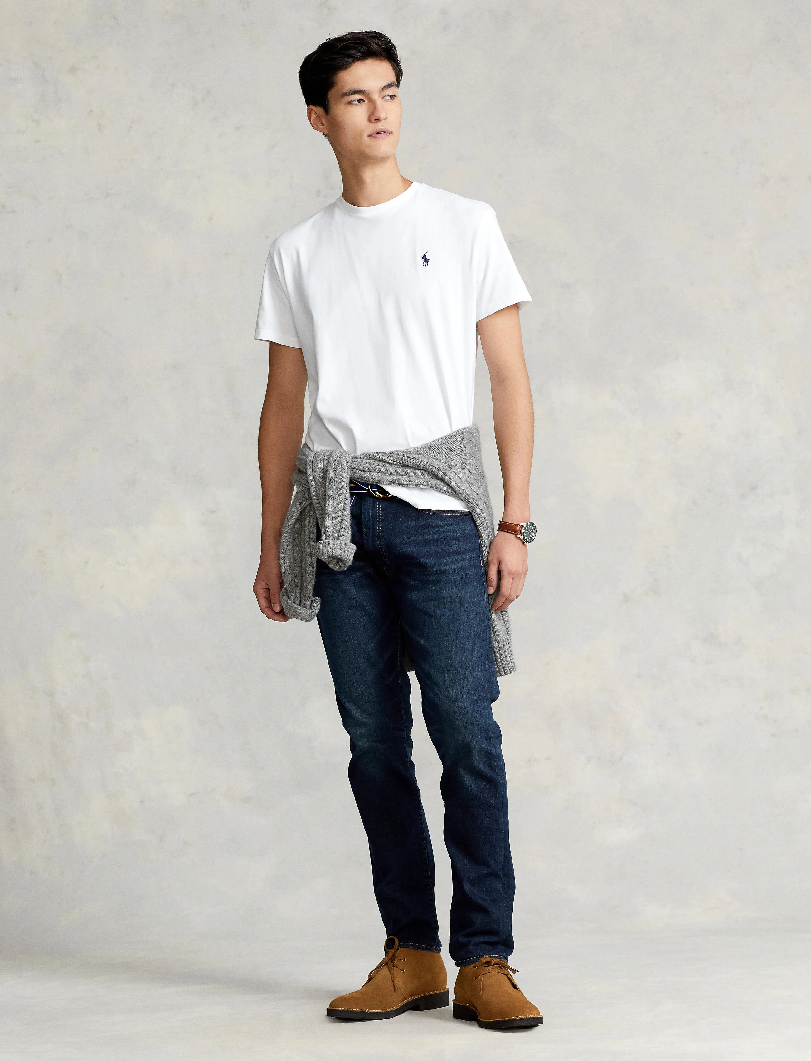 Polo Ralph Lauren - Classic Fit Jersey Crewneck T-Shirt - lühikeste varrukatega t-särgid - white - 0