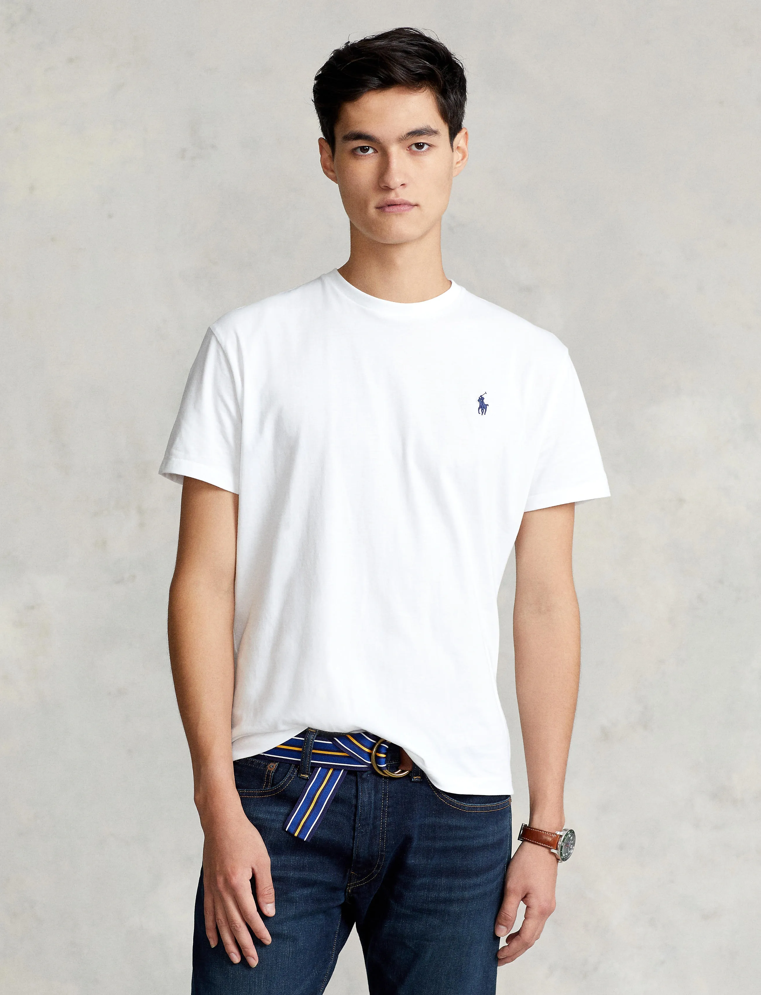 Polo Ralph Lauren - Classic Fit Jersey Crewneck T-Shirt - lühikeste varrukatega t-särgid - white - 3