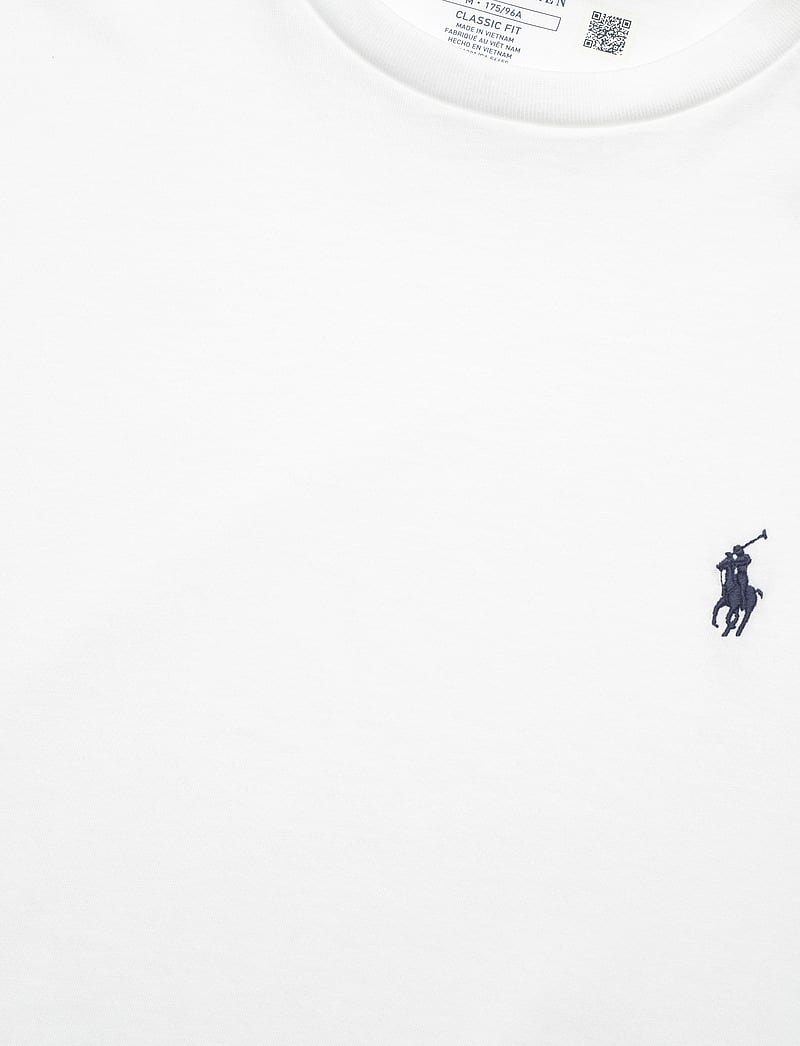 Polo Ralph Lauren - Classic Fit Jersey Crewneck T-Shirt - marškinėliai trumpomis rankovėmis - white - 3