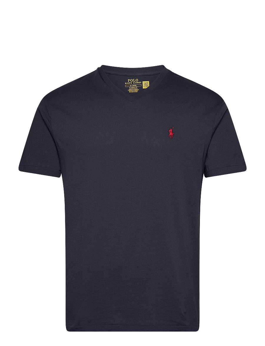 Polo Ralph Lauren - Classic Fit Jersey V-Neck T-Shirt - v-neck t-shirts - ink - 1