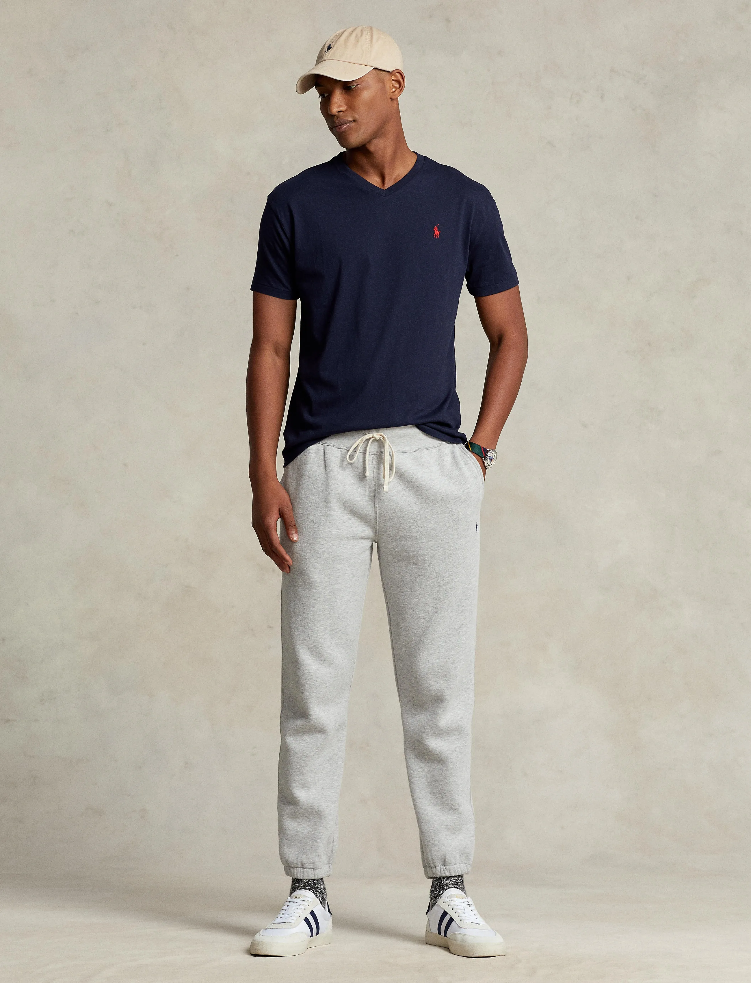 Polo Ralph Lauren Classic Fit Jersey V-Neck T-Shirt - App deal - INK / navy
