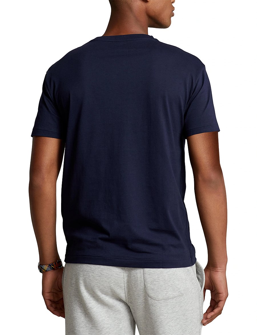 Polo Ralph Lauren - Classic Fit Jersey V-Neck T-Shirt - v-neck t-shirts - ink - 4