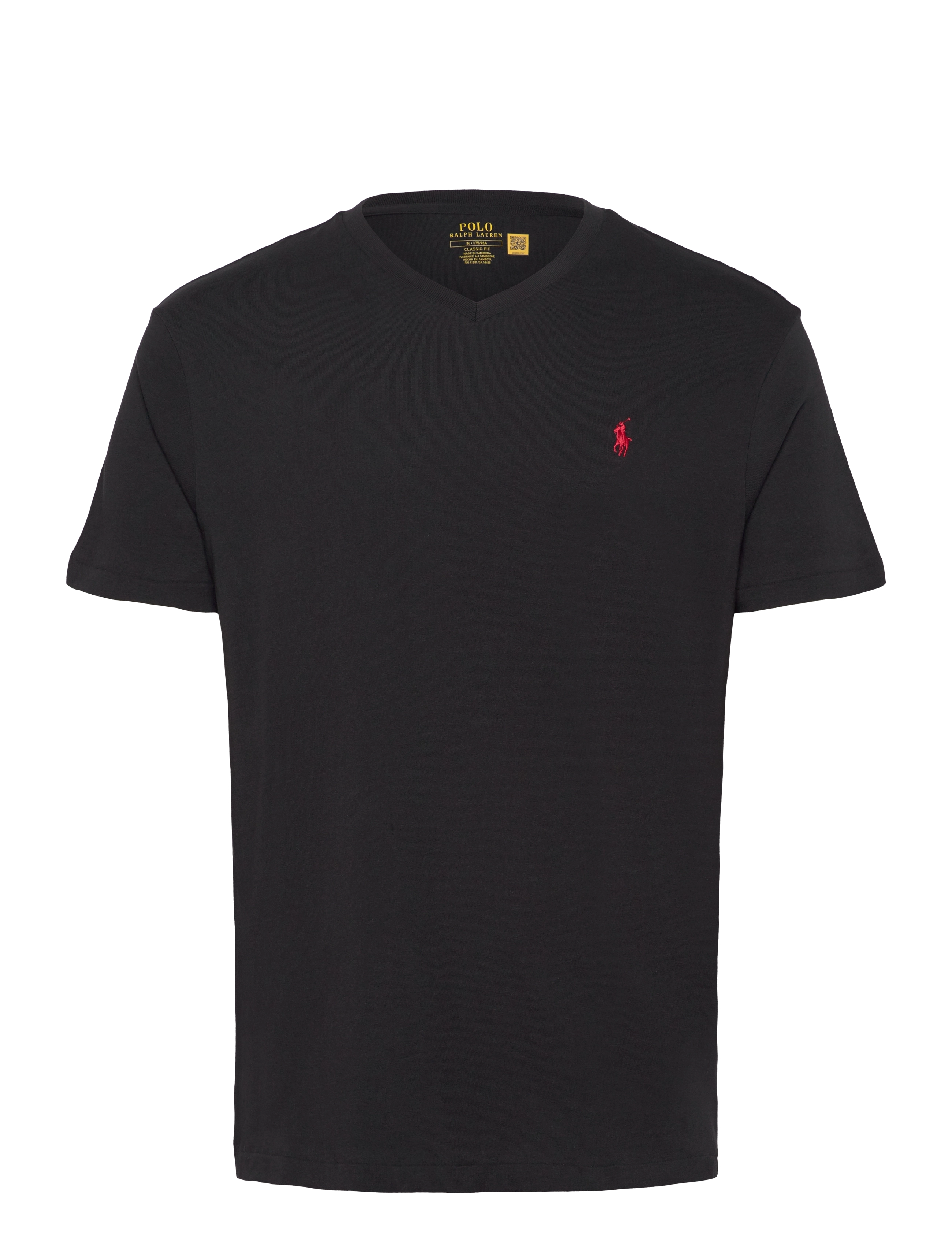 Polo Ralph Lauren Classic Fit Jersey V-Neck T-Shirt - T-särgid - RL BLACK / black