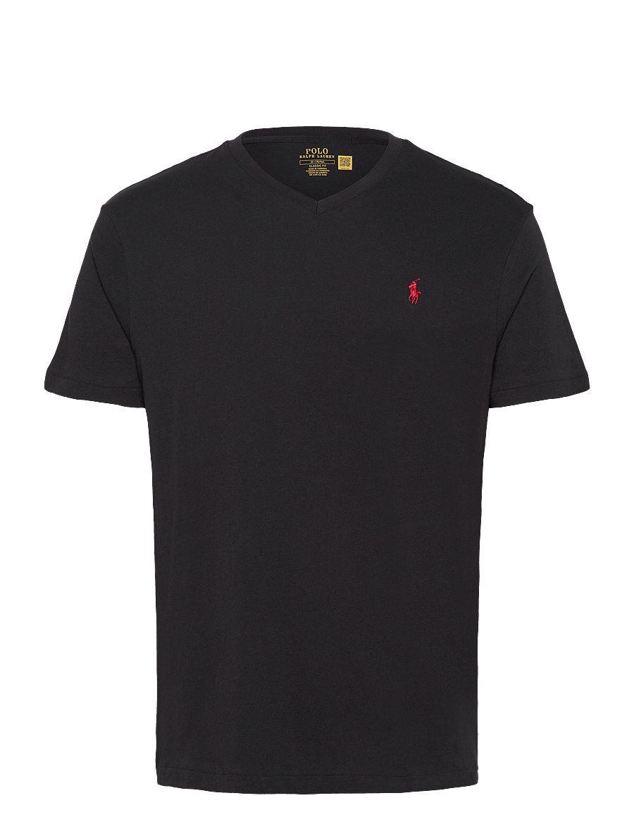 Polo Ralph Lauren - Classic Fit Jersey V-Neck T-Shirt - v-neck t-shirts - rl black - 0