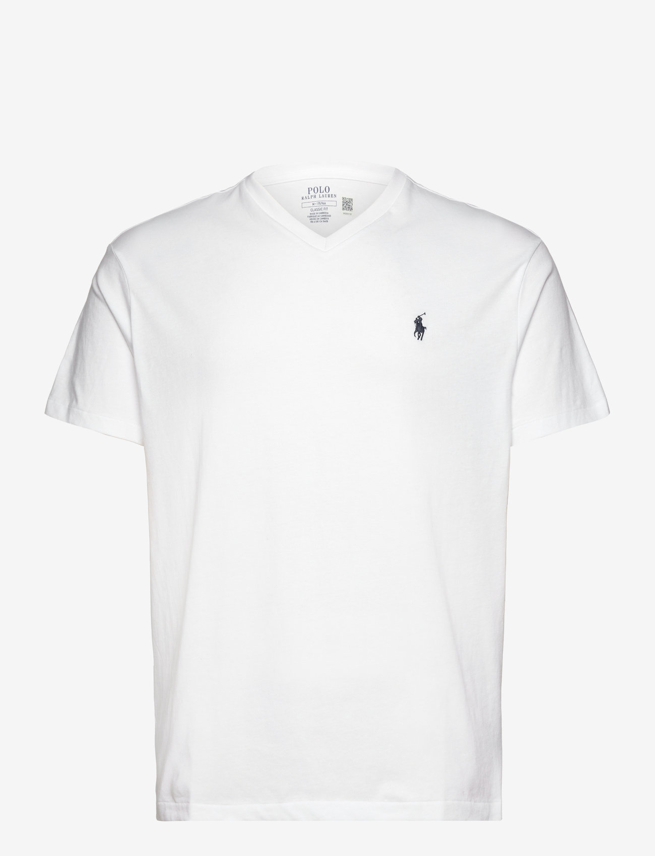 Polo Ralph Lauren - 26/1 JERSEY-SSL-TSH - t-shirts mit v-ausschnitt - white - 0