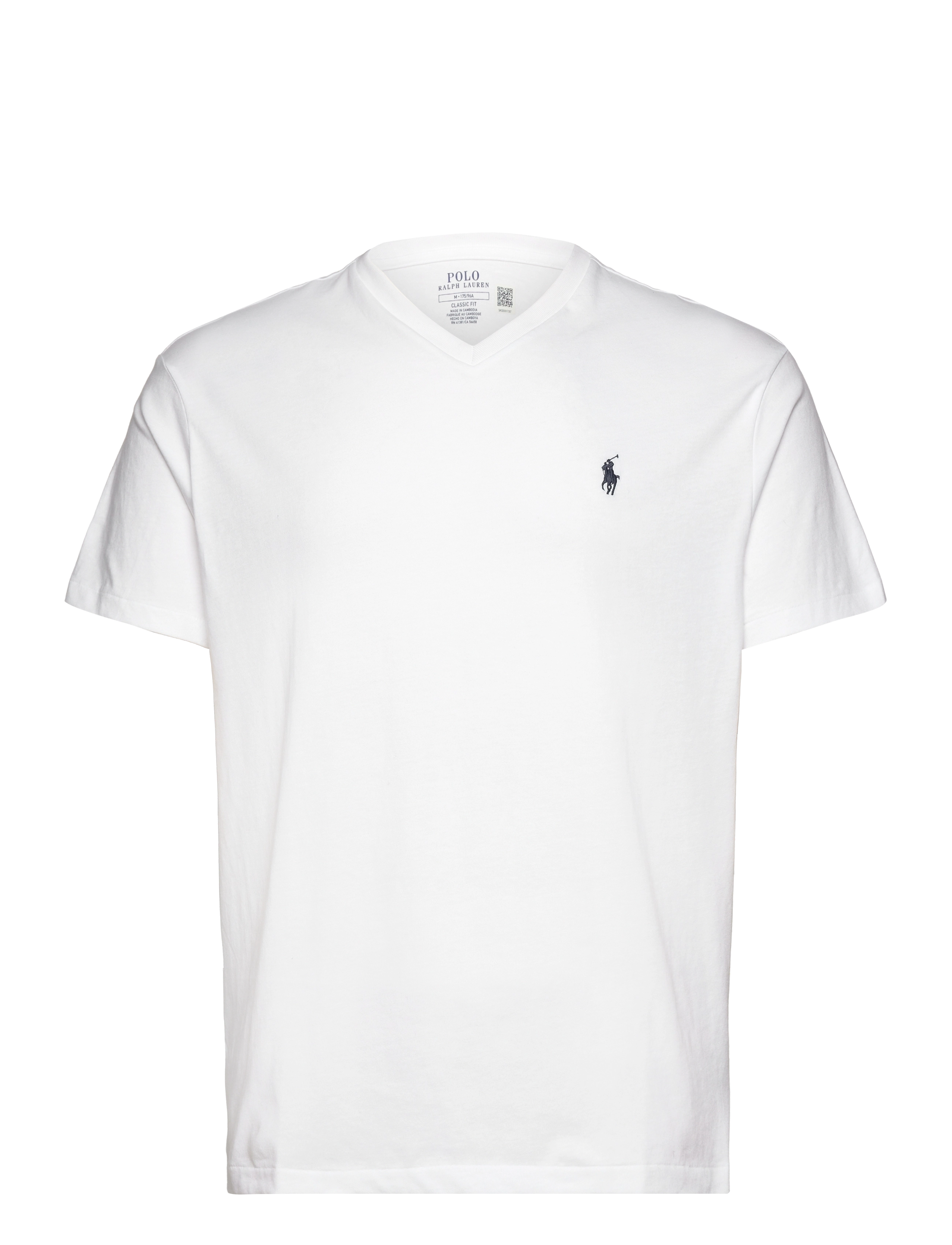 Polo Ralph Lauren Classic Fit Jersey V-Neck T-Shirt - Vaatteet - WHITE / white