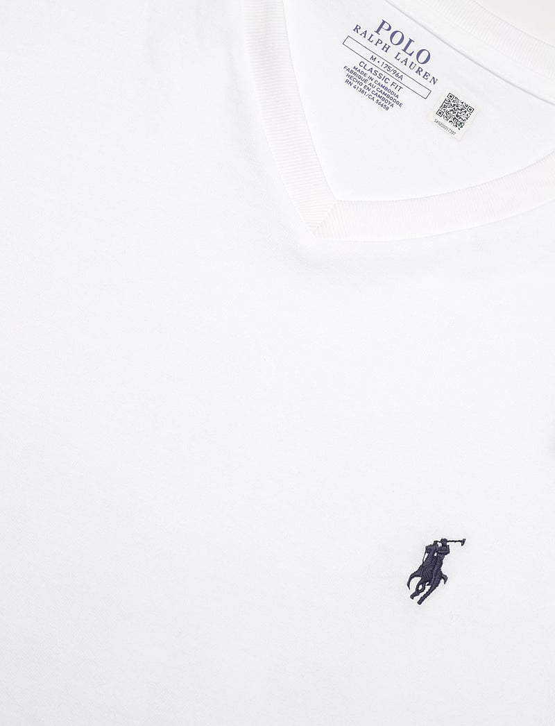 Polo Ralph Lauren - 26/1 JERSEY-SSL-TSH - t-shirts mit v-ausschnitt - white - 2