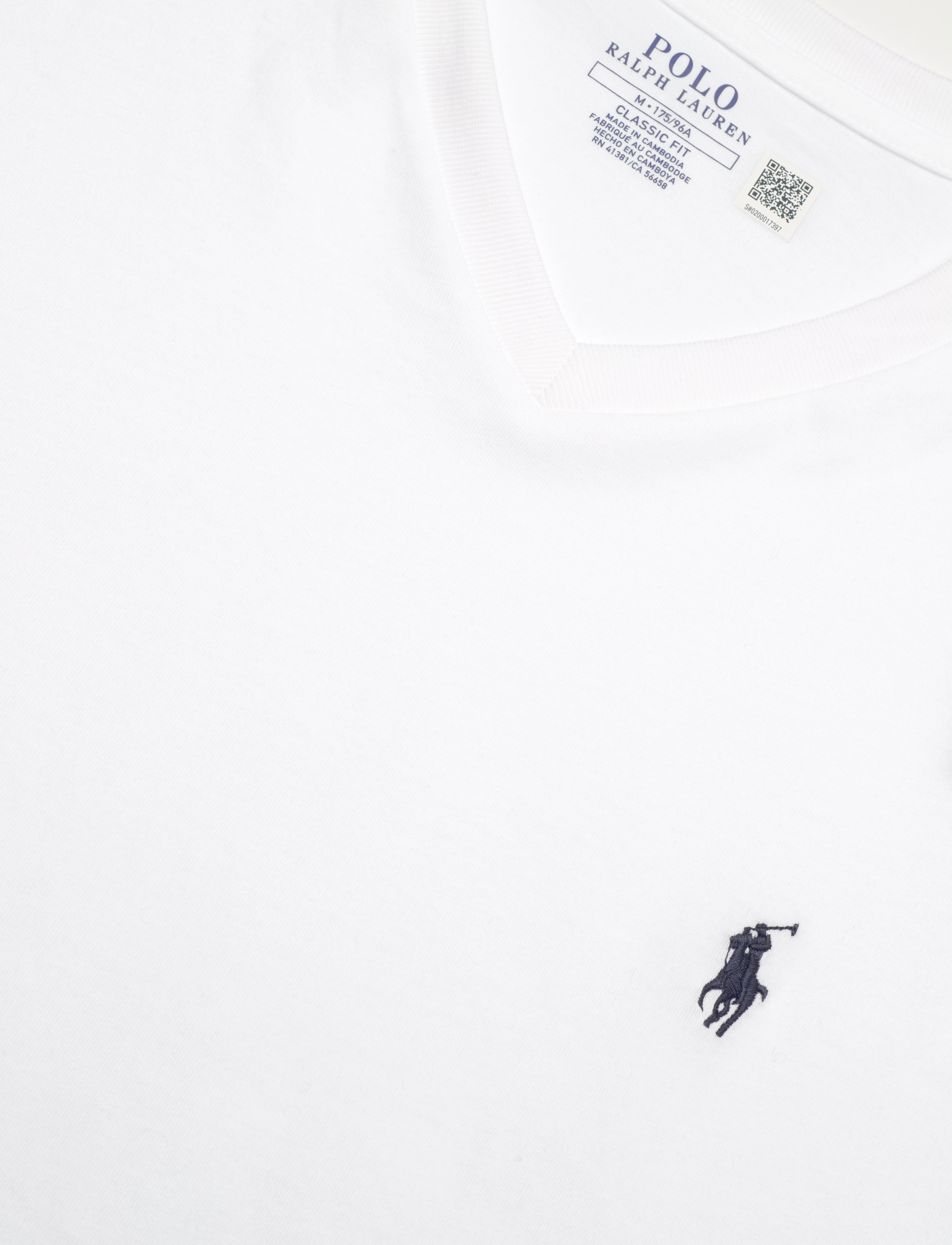 Polo Ralph Lauren - Classic Fit Jersey V-Neck T-Shirt - v-aukkoiset t-paidat - white - 2