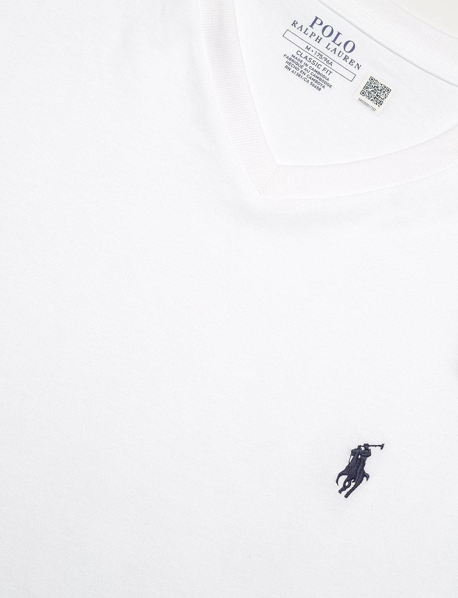 Polo Ralph Lauren - Classic Fit Jersey V-Neck T-Shirt - v-kaelusega t-särgid - white - 2