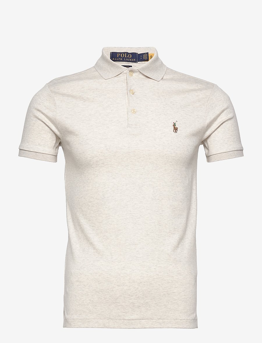 Polo Ralph Lauren - Custom Slim Fit Soft Cotton Polo Shirt - korte mouwen - american heather - 1