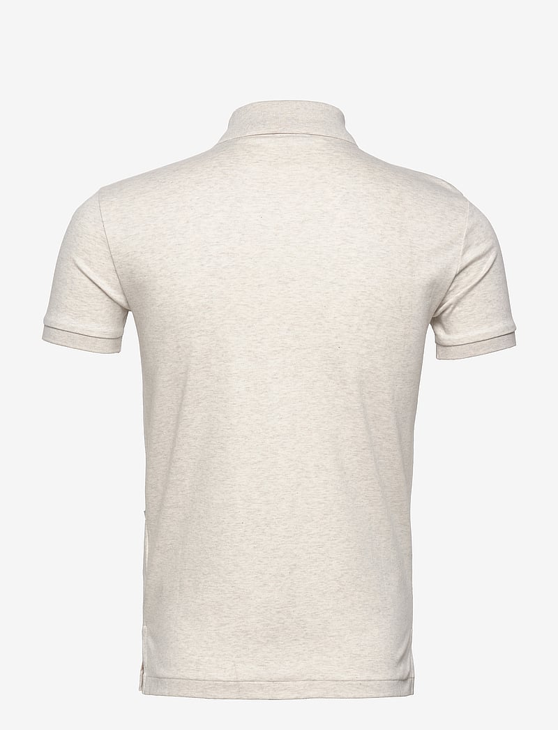 Polo Ralph Lauren - Custom Slim Fit Soft Cotton Polo Shirt - kortärmade pikéer - american heather - 1