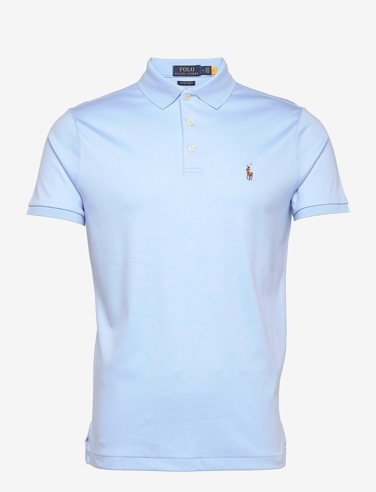 Polo Ralph Lauren - Custom Slim Fit Soft Cotton Polo Shirt - kortärmade pikéer - elite blue - 1