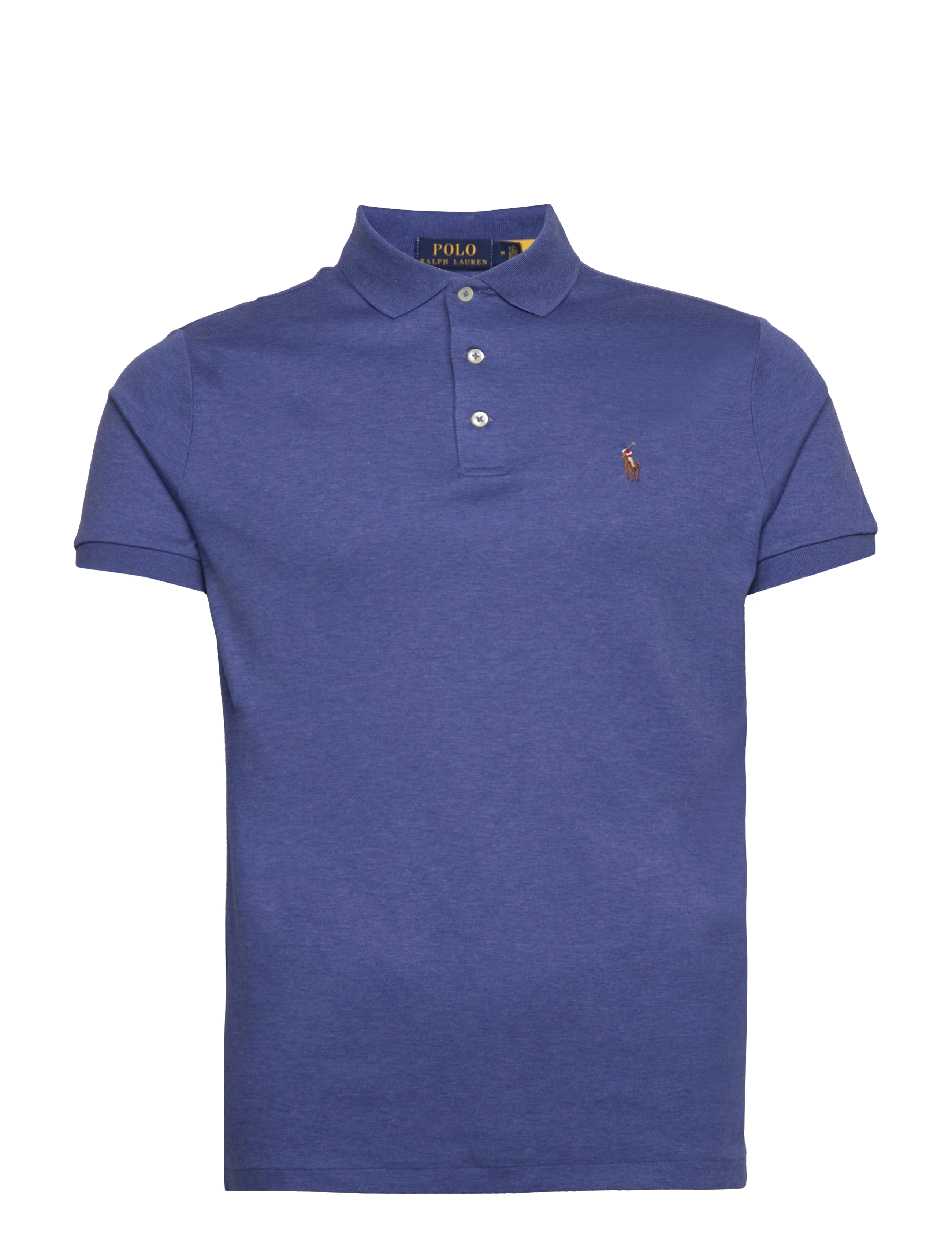 Polo Ralph Lauren - Custom Slim Fit Soft Cotton Polo Shirt - lühikeste varrukatega polod - faded royal heath - 0