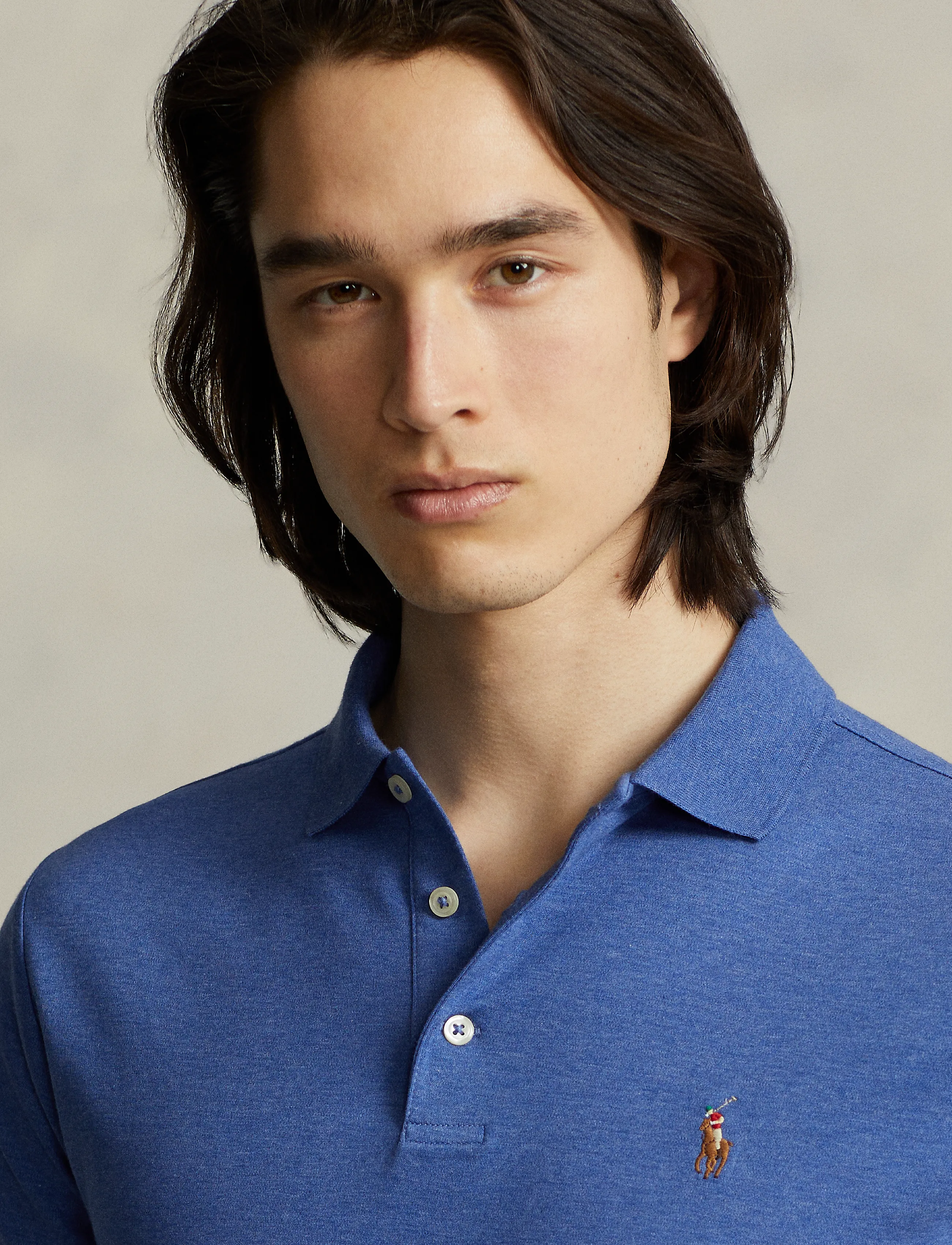 Polo Ralph Lauren - Custom Slim Fit Soft Cotton Polo Shirt - kurzärmelig - faded royal heath - 4