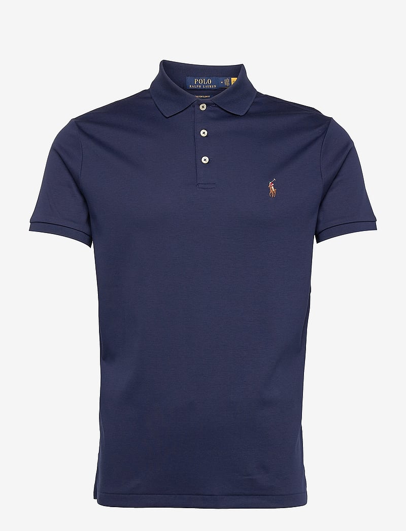 Polo Ralph Lauren - Custom Slim Fit Soft Cotton Polo Shirt - kortärmade pikéer - french navy - 1