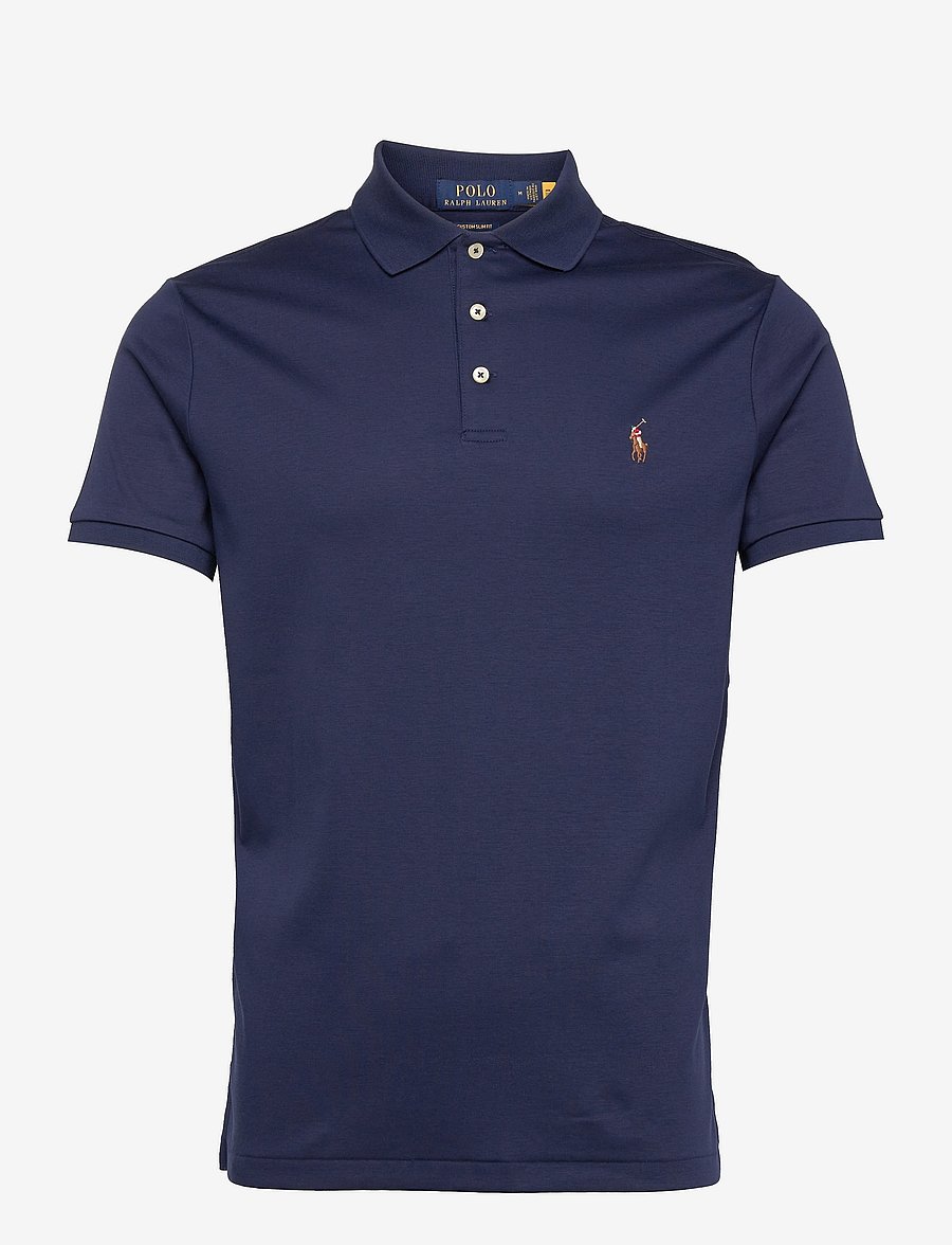 Polo Ralph Lauren - Custom Slim Fit Soft Cotton Polo Shirt - kortærmede poloer - french navy - 1