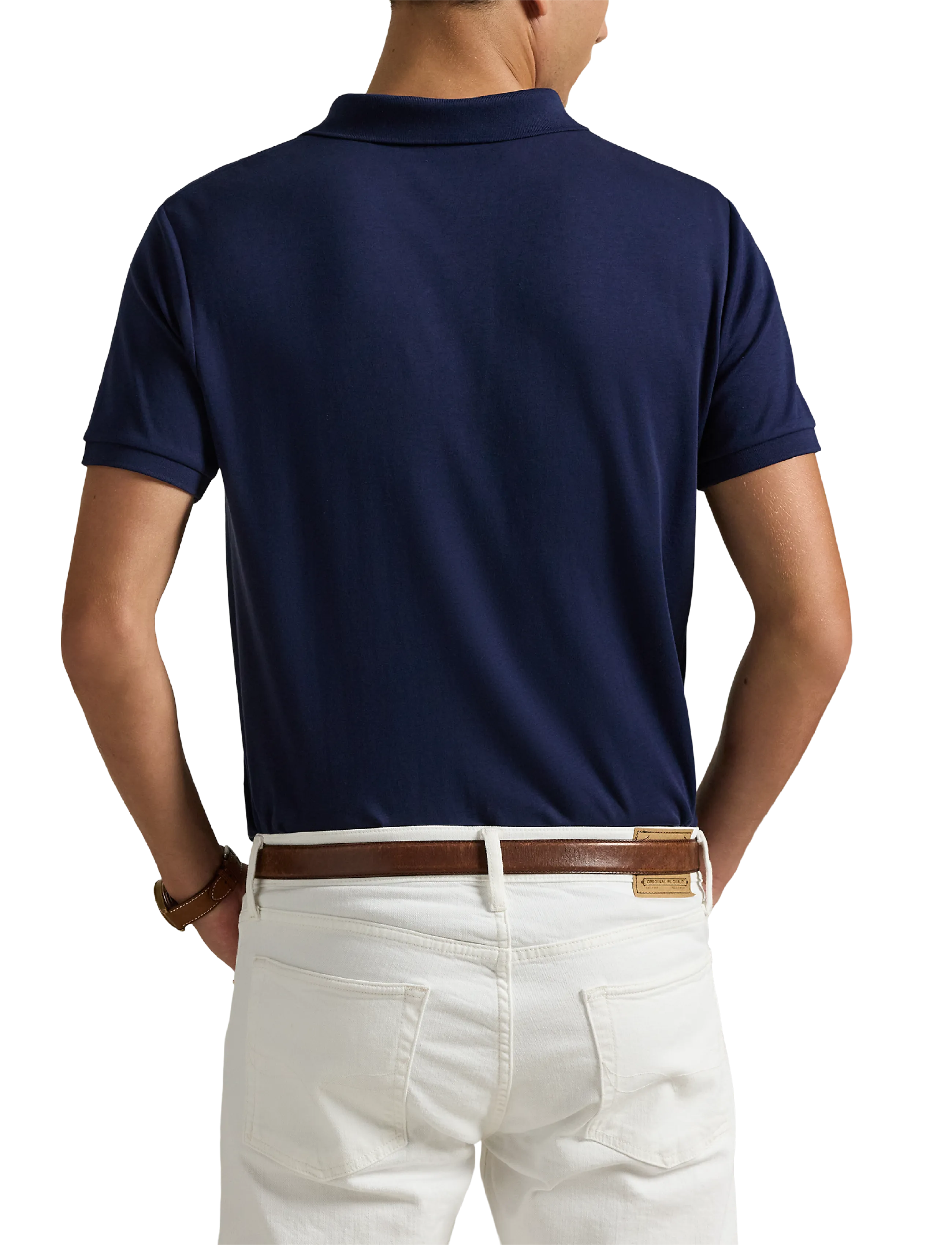 Polo Ralph Lauren - Custom Slim Fit Soft Cotton Polo Shirt - kortærmede poloer - french navy - 5