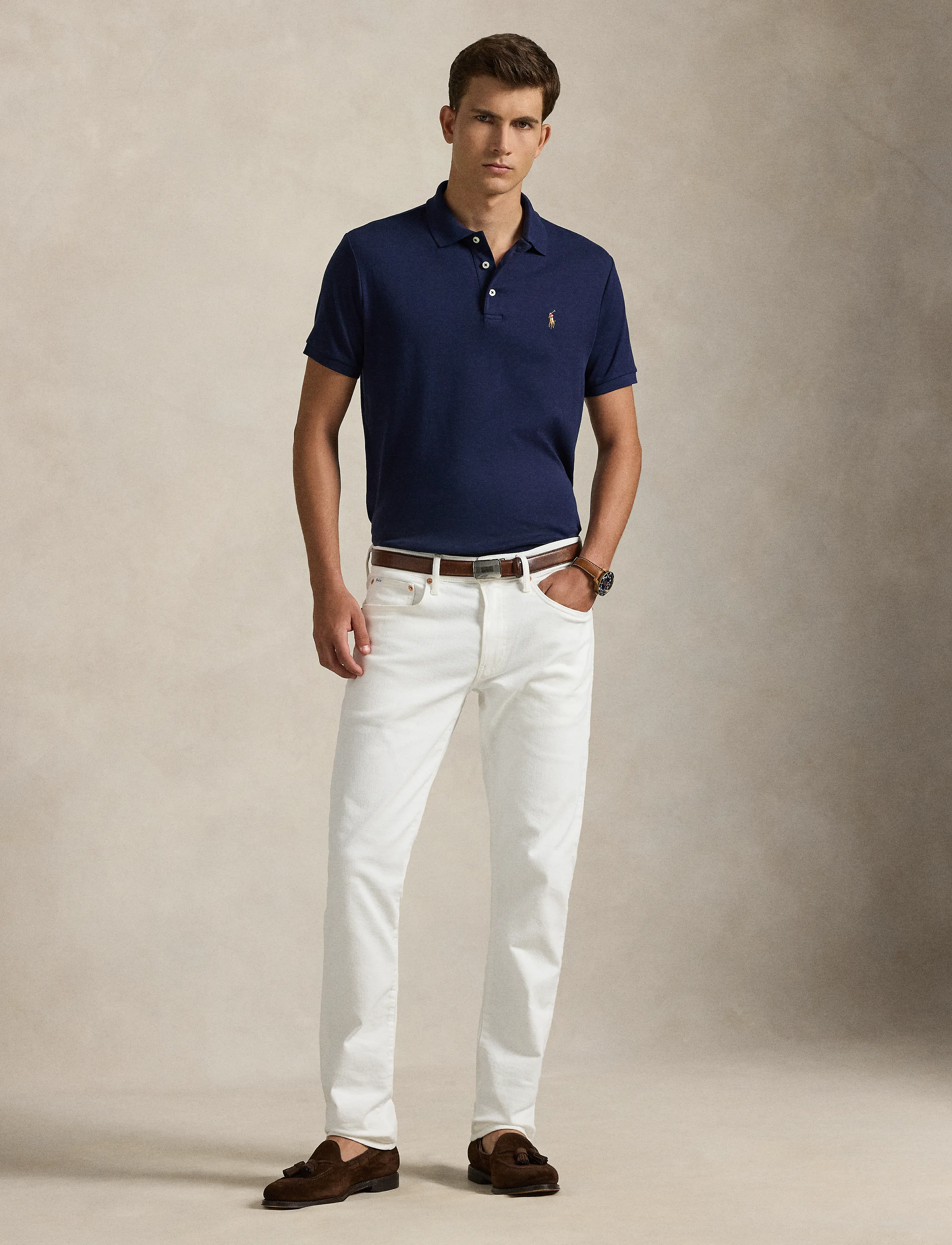 Polo Ralph Lauren - Custom Slim Fit Soft Cotton Polo Shirt - kurzärmelig - french navy - 5