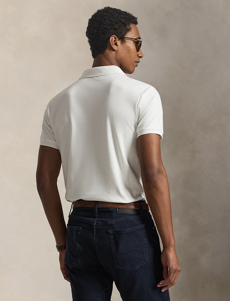 Polo Ralph Lauren - Custom Slim Fit Soft Cotton Polo Shirt - lühikeste varrukatega polod - white - 3