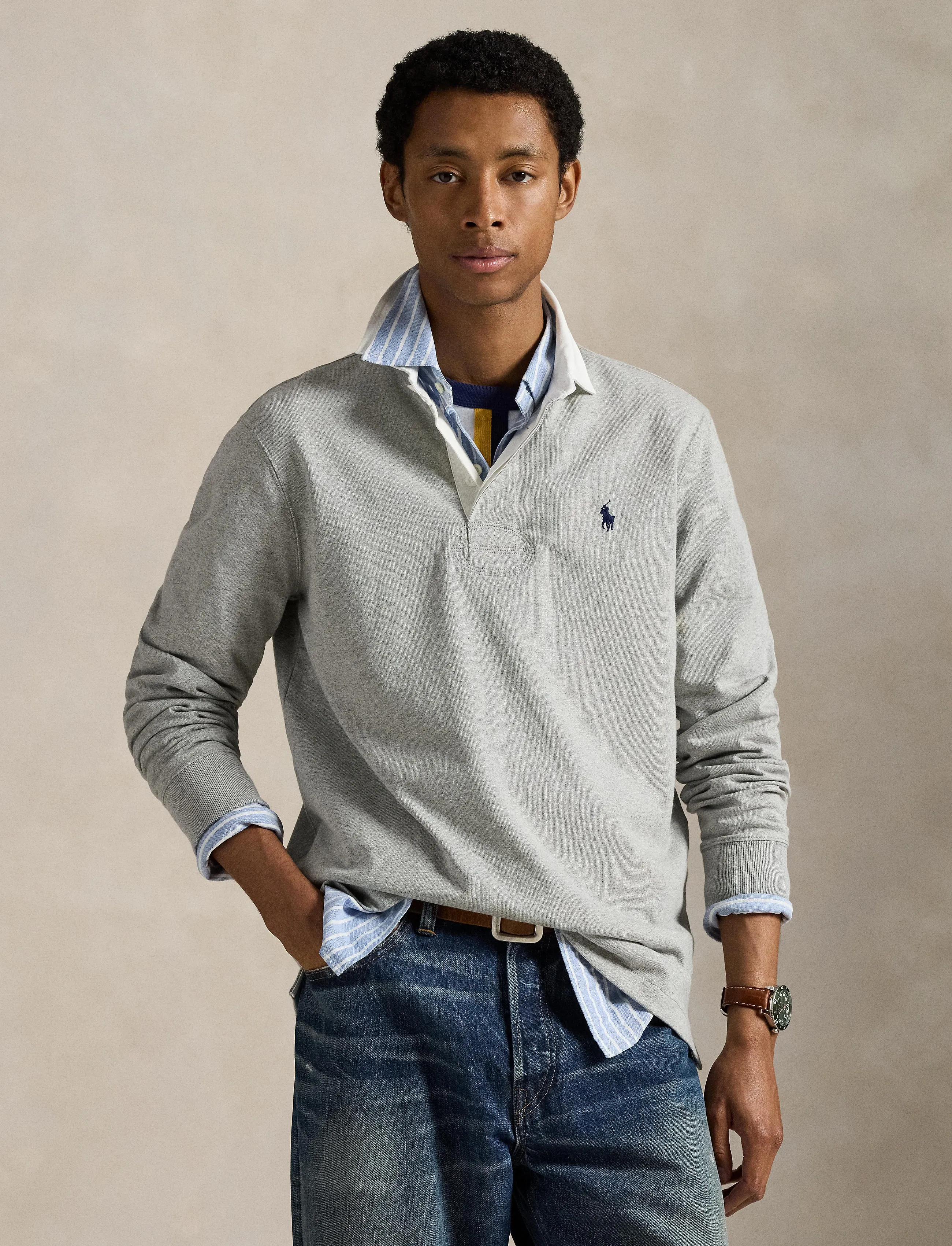 Polo Ralph Lauren - The Iconic Rugby Shirt - andover heather/c - 3