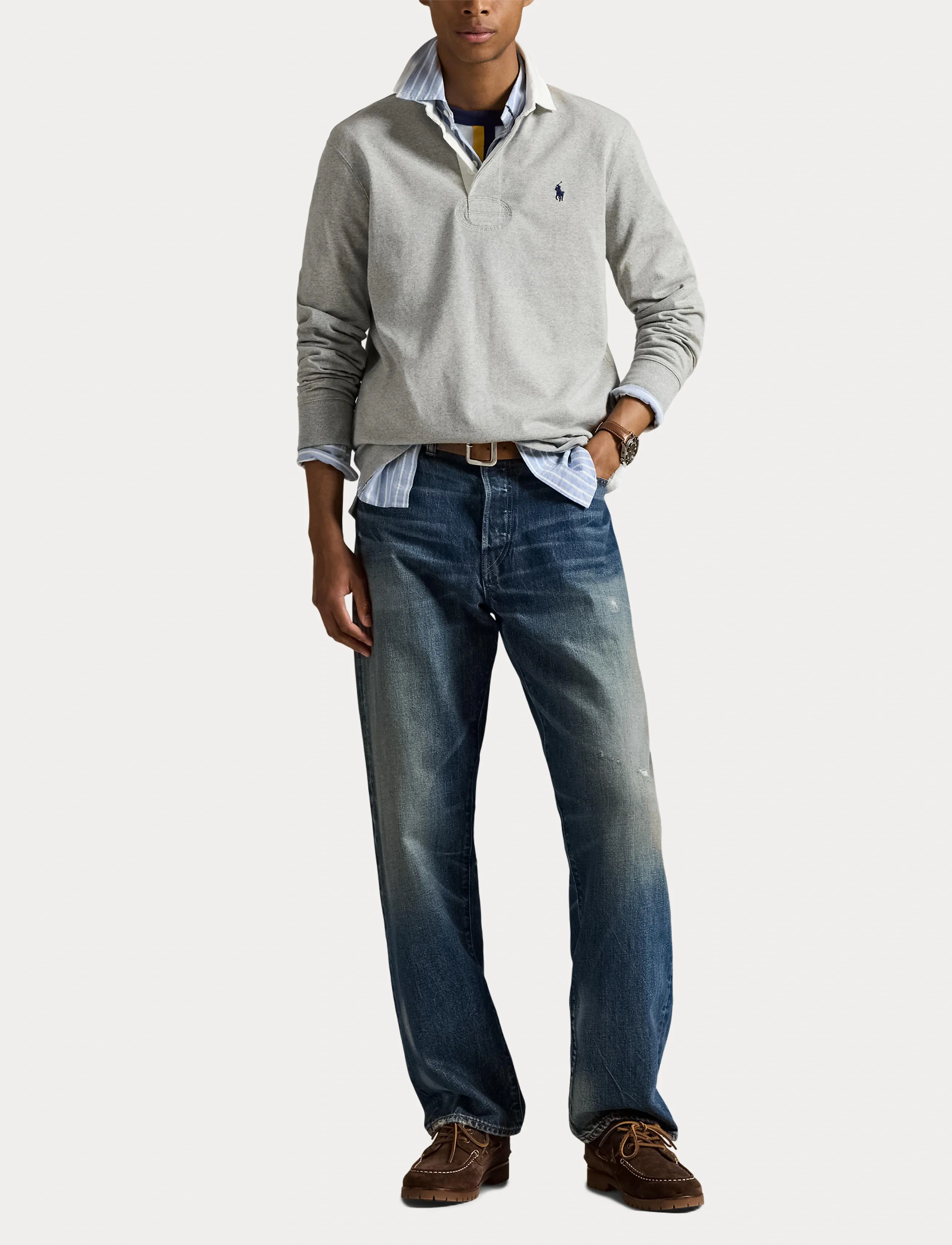 Polo Ralph Lauren - The Iconic Rugby Shirt - andover heather/c - 4