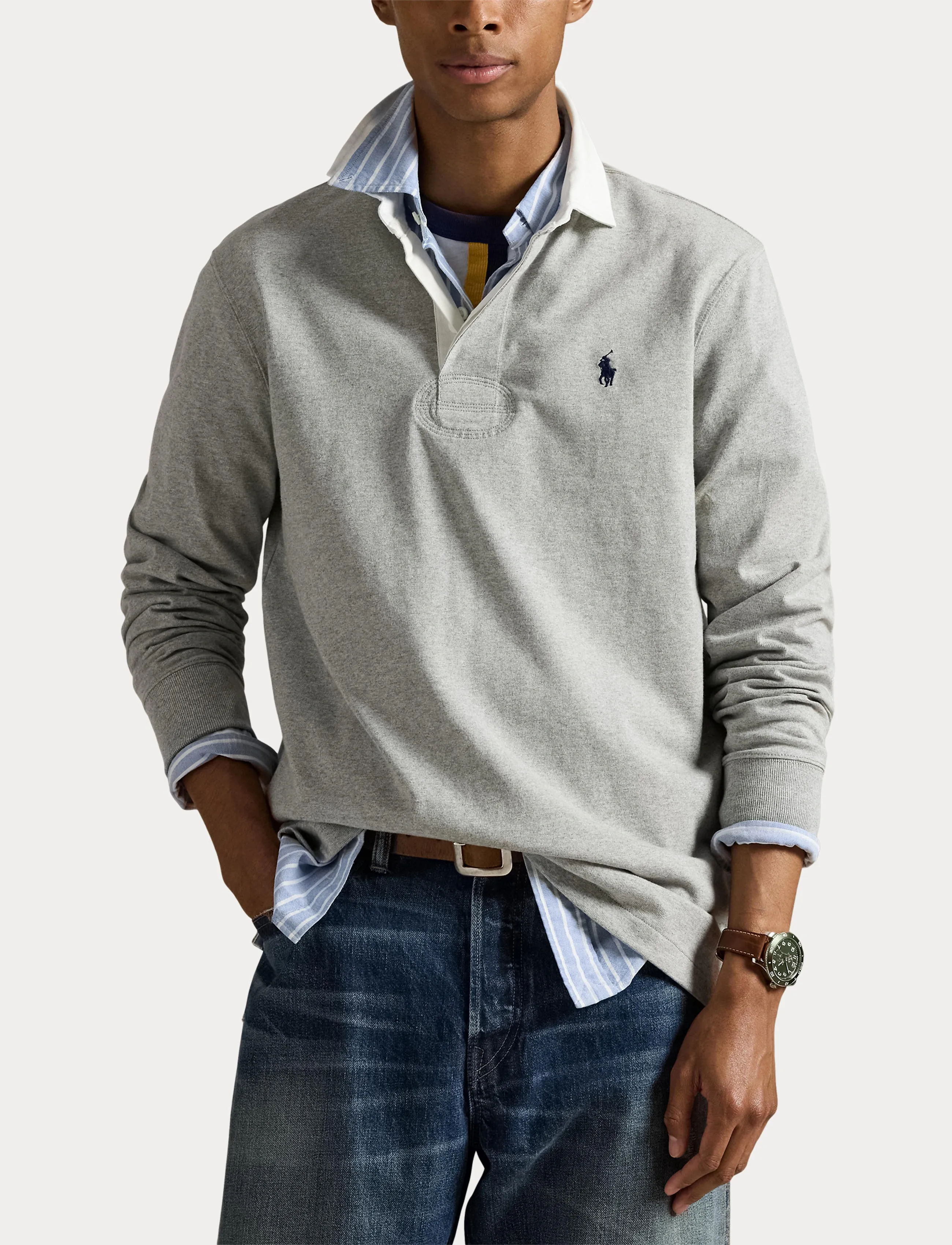 Polo Ralph Lauren - The Iconic Rugby Shirt - andover heather/c - 5