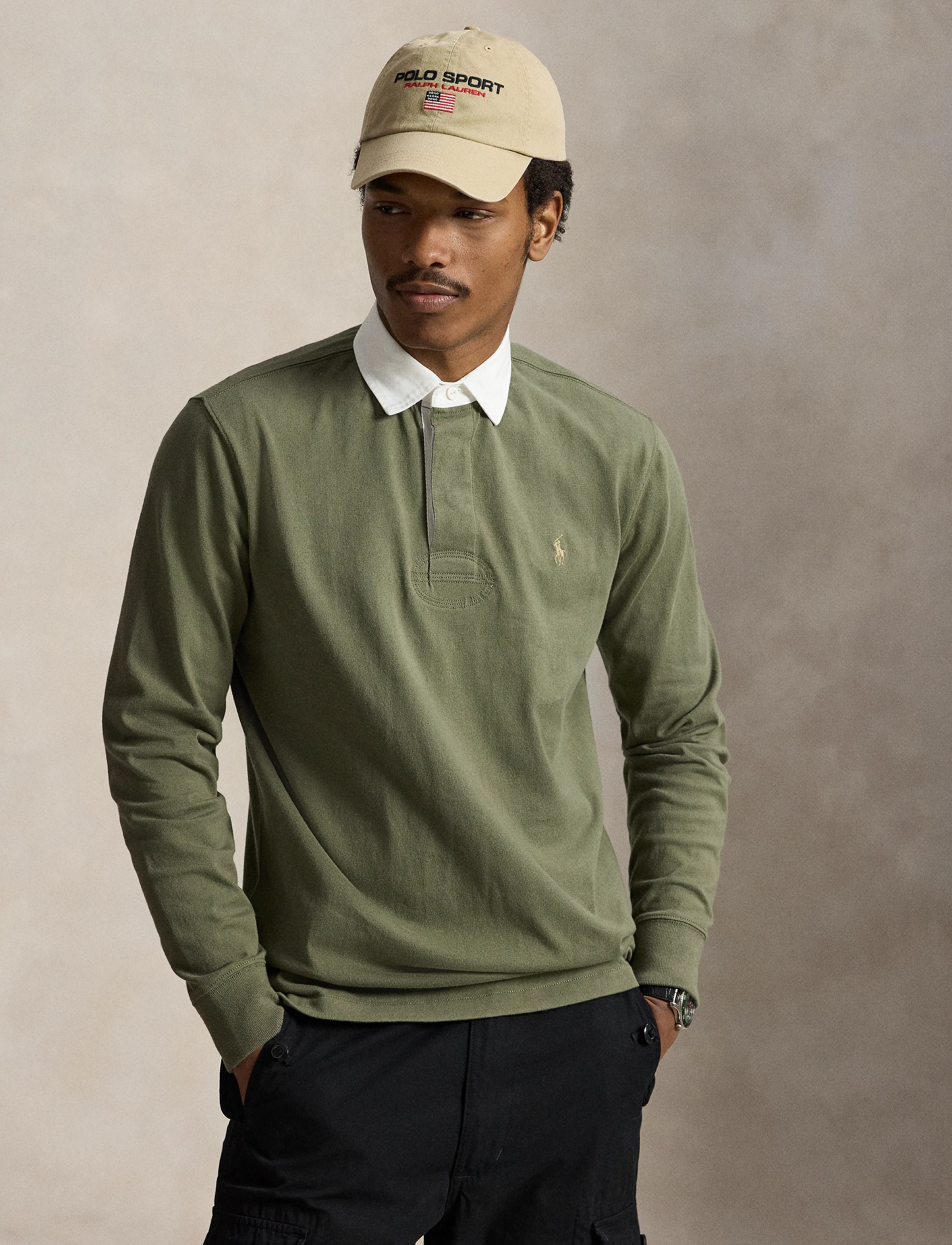 Polo Ralph Lauren - The Iconic Rugby Shirt - langärmelig - cruise olive - 5