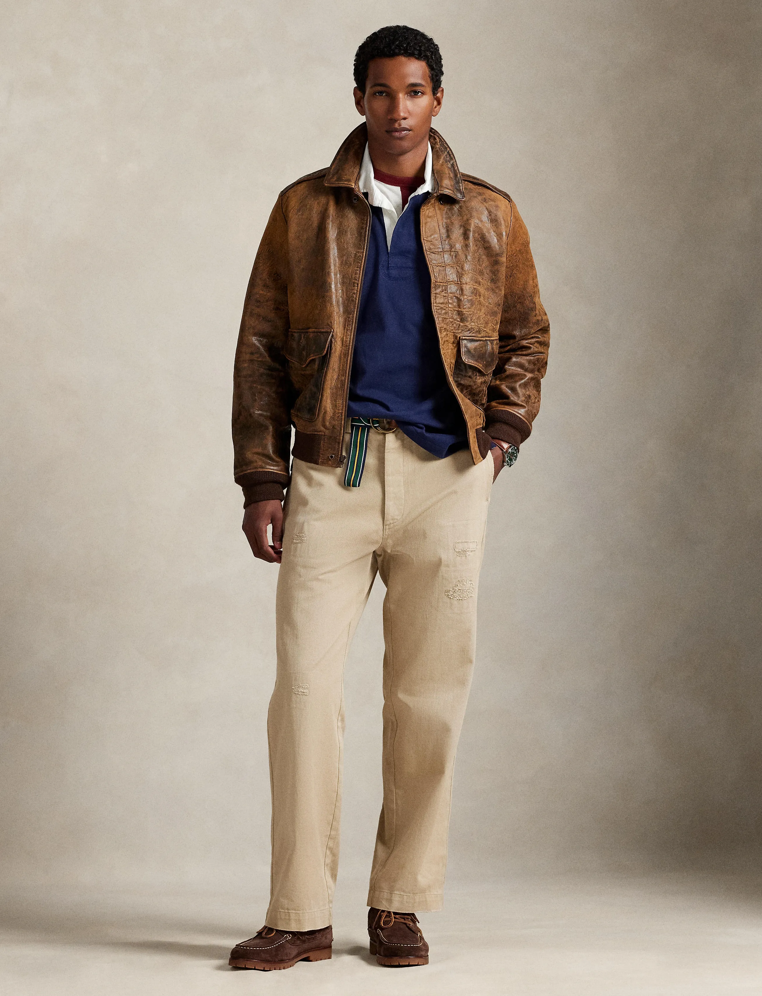 The Iconic Rugby Shirt - NEWPORT NAVY/C392