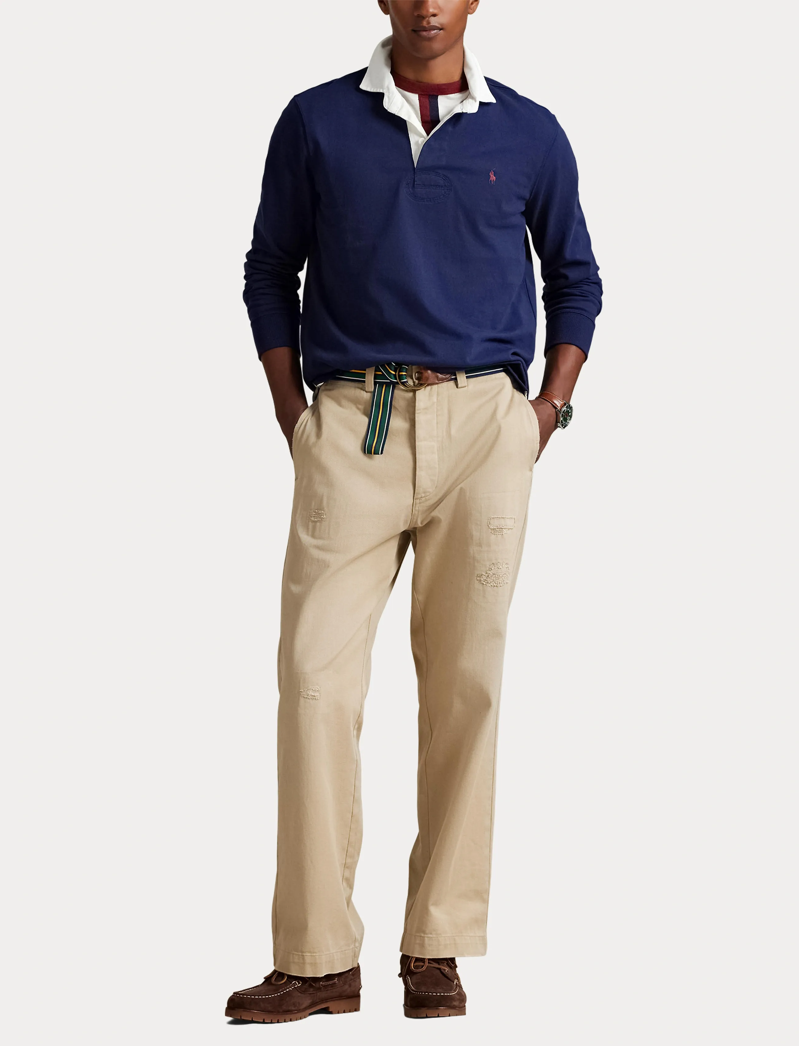 Polo Ralph Lauren - The Iconic Rugby Shirt - polo krekli ar garām piedurknēm - newport navy/c392 - 5