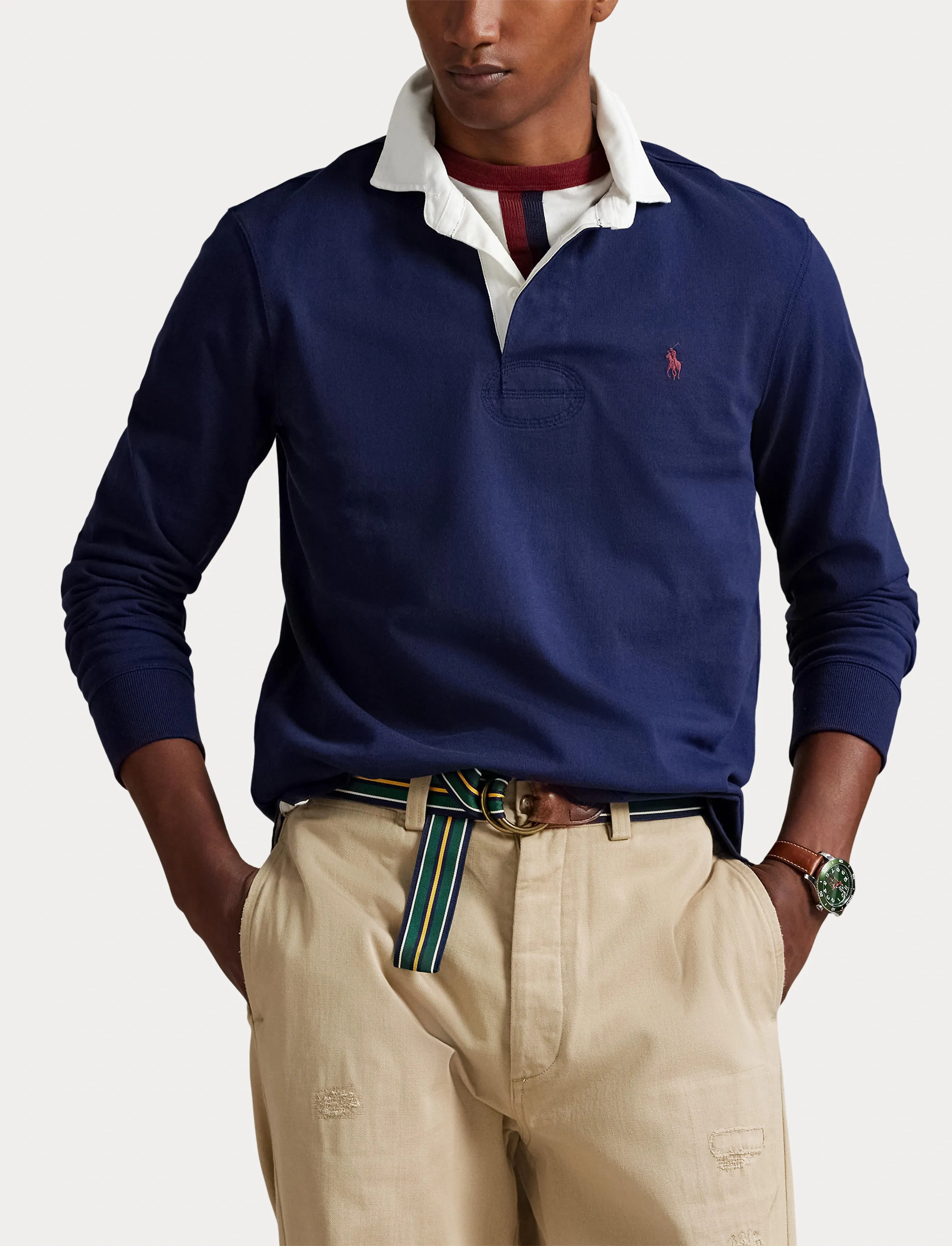 Polo Ralph Lauren The Iconic Rugby Shirt långärmade t-shirts herr – bild 5