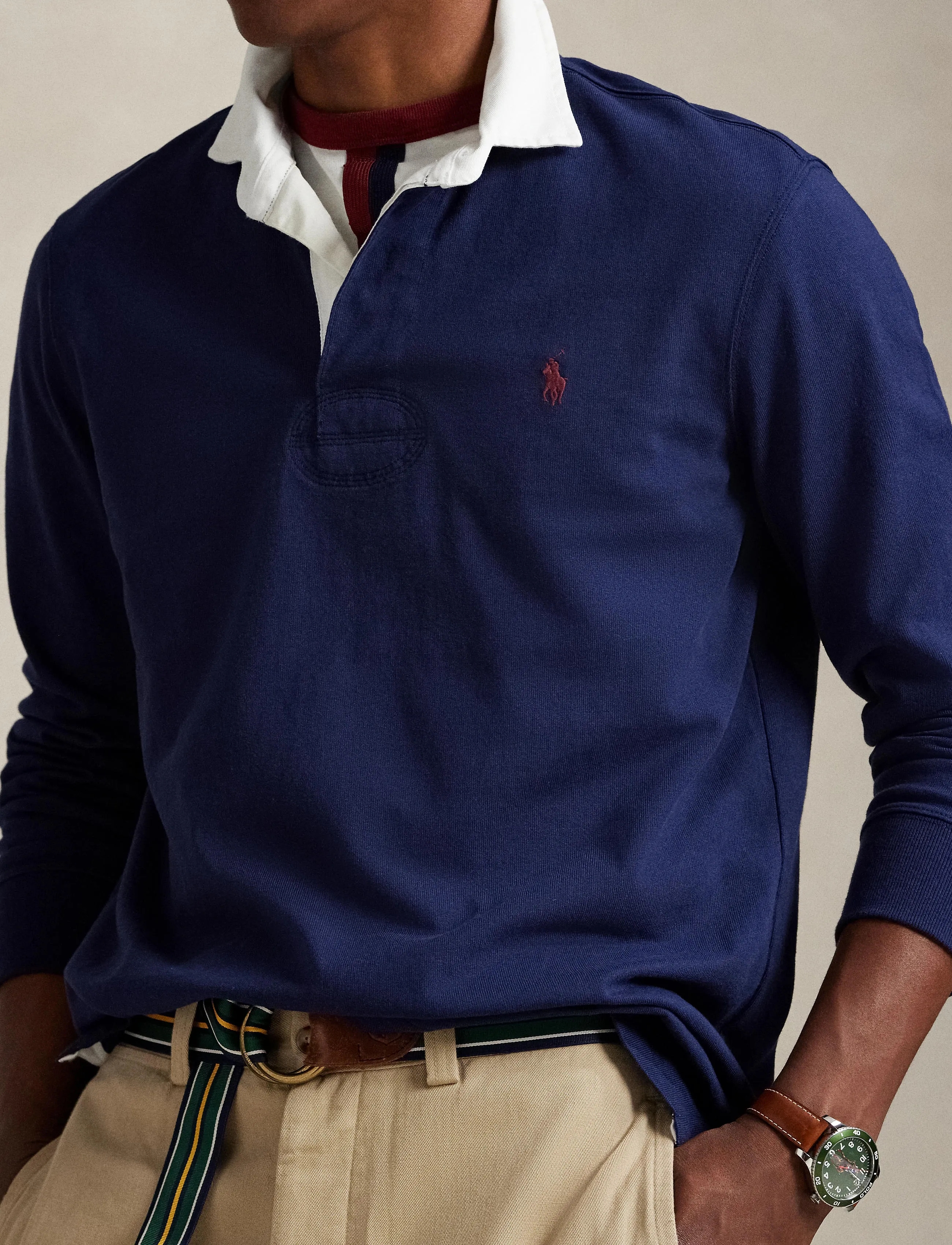 Polo Ralph Lauren The Iconic Rugby Shirt långärmade t-shirts herr – bild 7