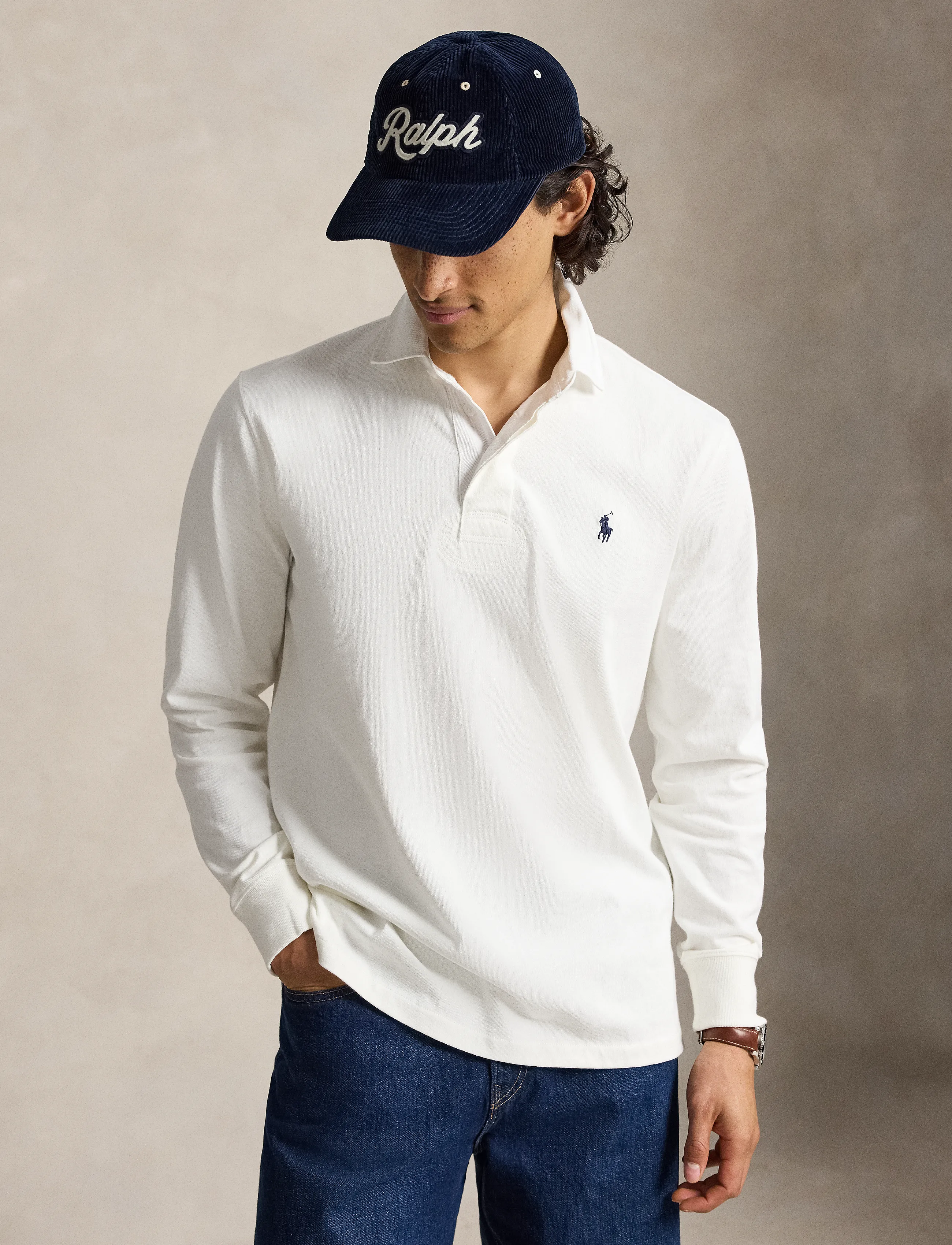 Polo Ralph Lauren - The Iconic Rugby Shirt - langärmelig - trophy cream - 4