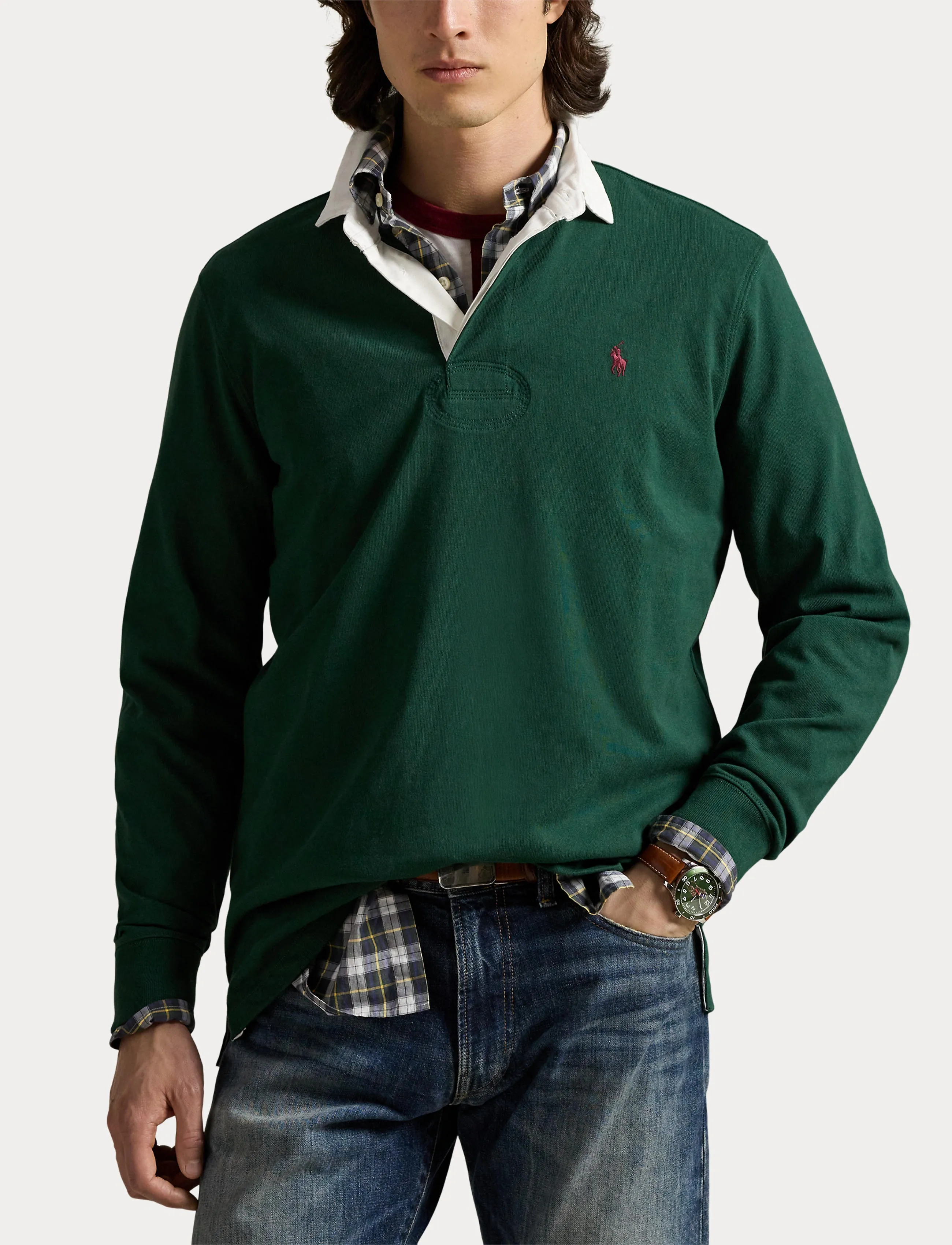 Polo Ralph Lauren - The Iconic Rugby Shirt - lange mouwen - vintage pine/c392 - 5