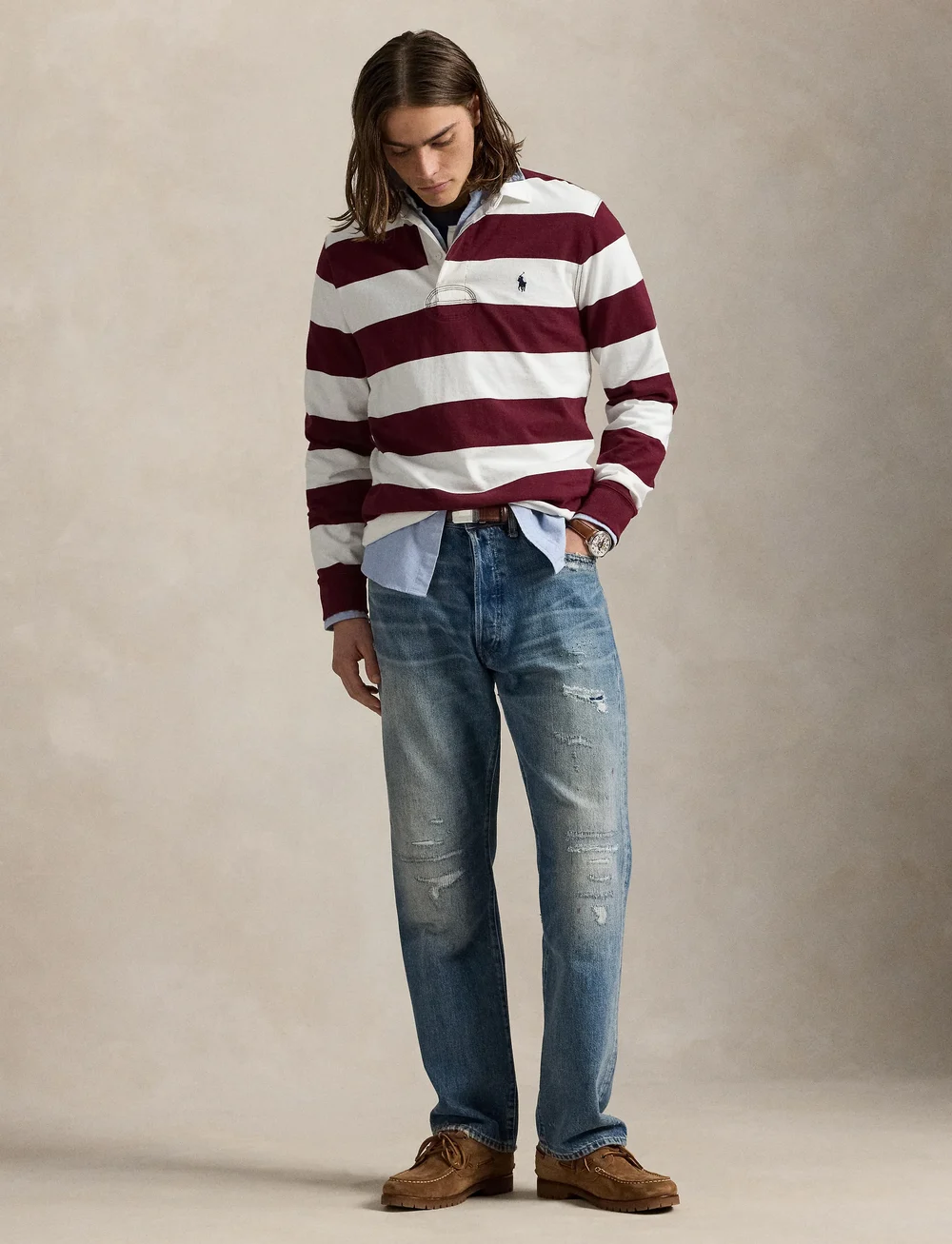 Polo Ralph Lauren - The Iconic Rugby Shirt - pikkade varrukatega polod - classic wine/trop - 0