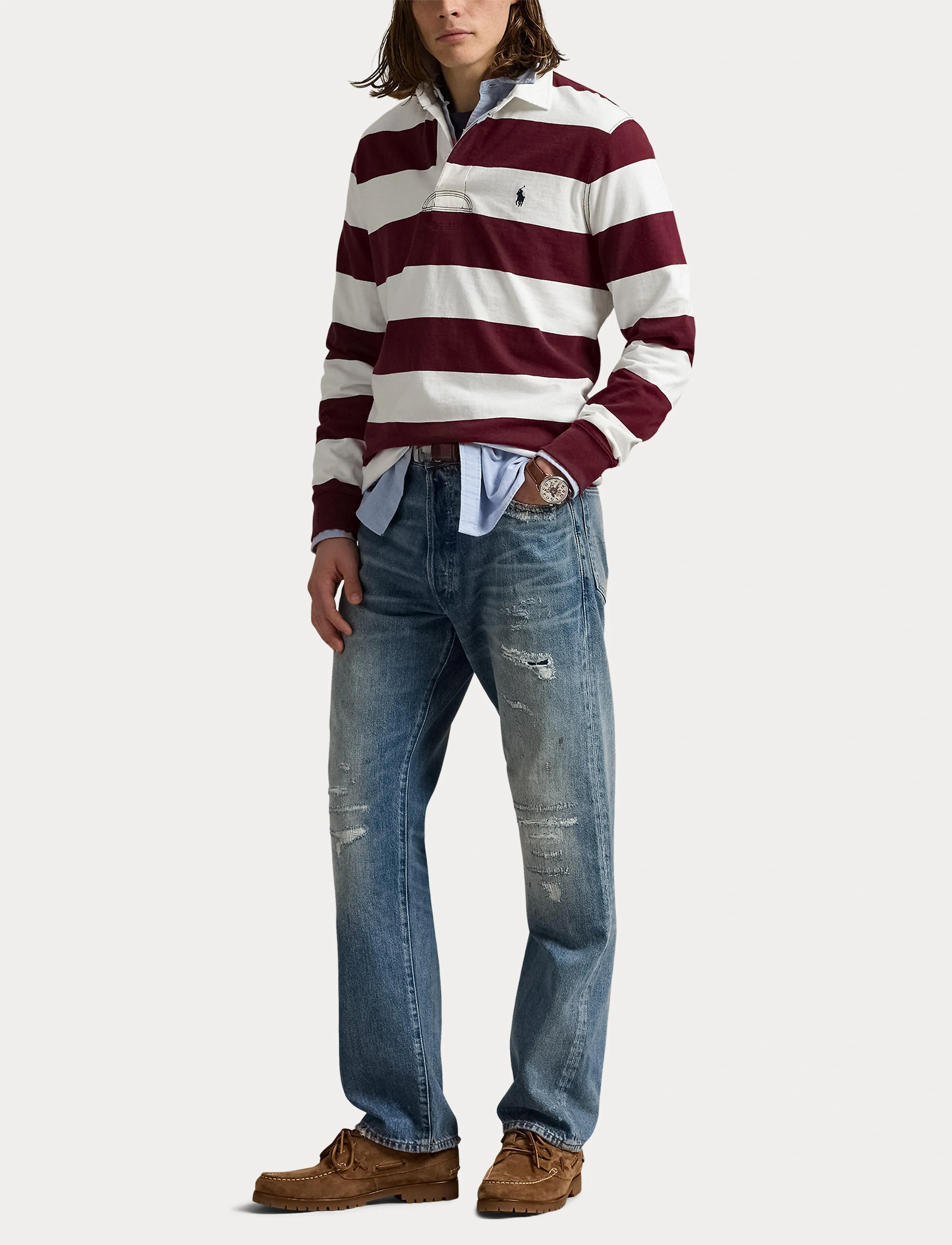 Polo Ralph Lauren - The Iconic Rugby Shirt - långärmade pikéer - classic wine/trop - 4