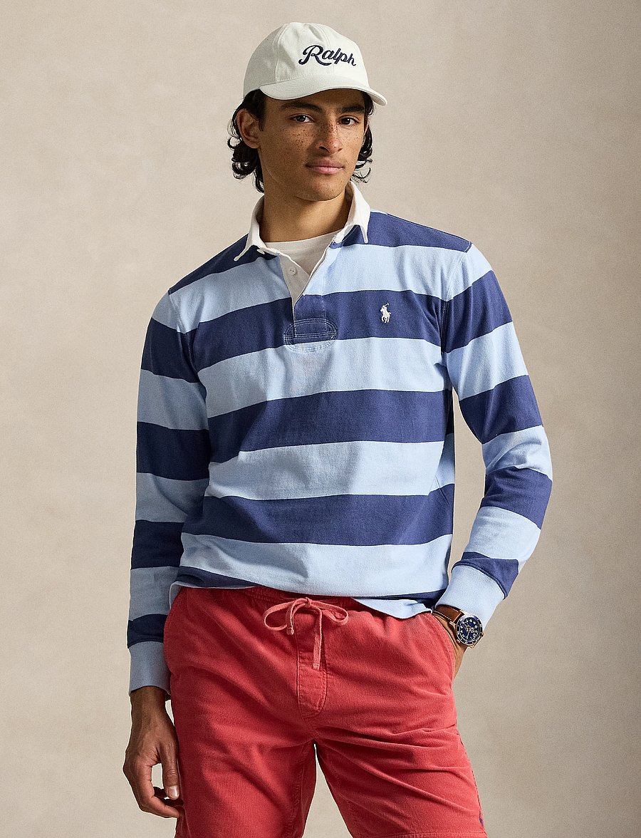 Polo Ralph Lauren - YD ULTW RUSTIC UT J-LSL-KNT - langærmede poloer - light navy/office - 0
