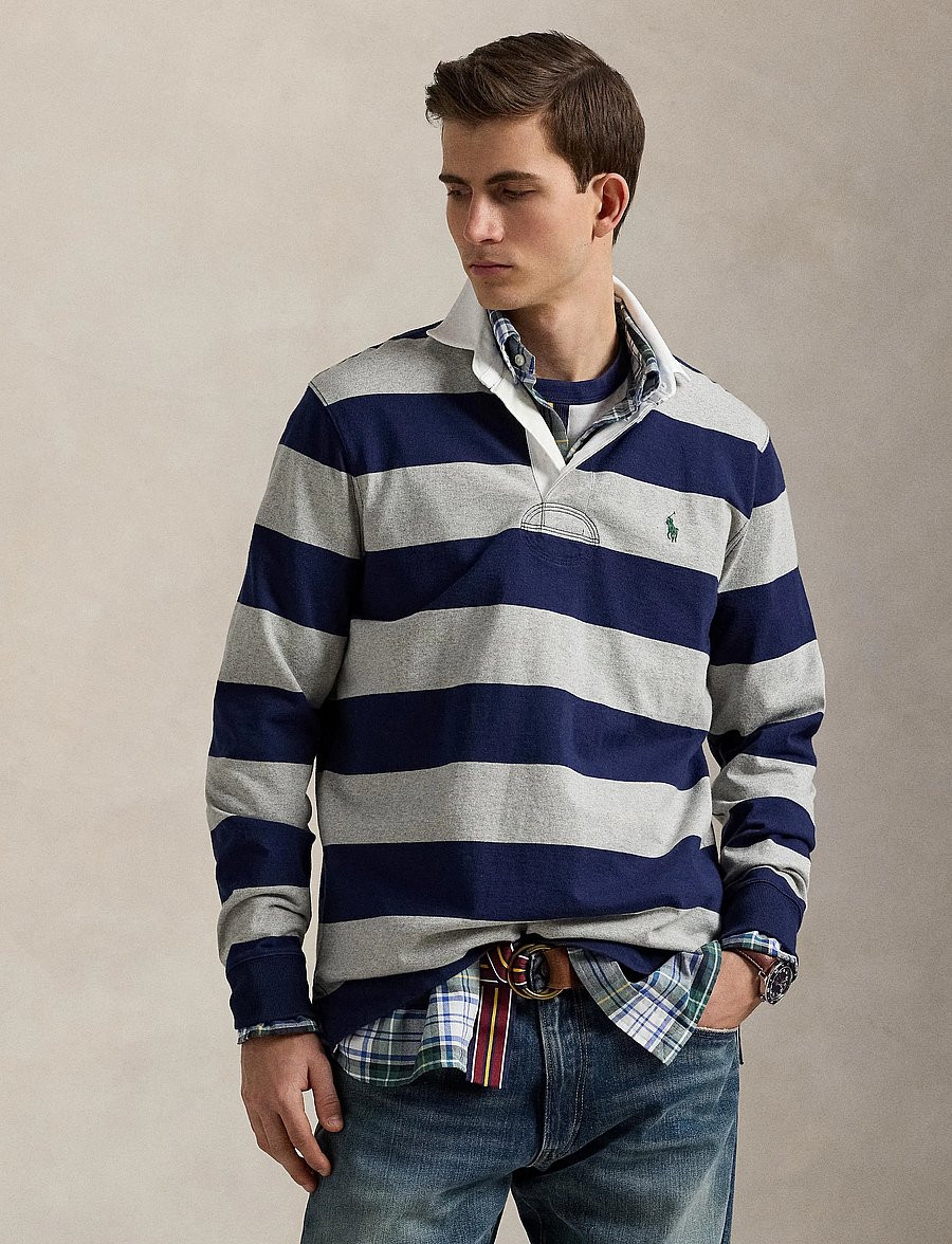 Polo Ralph Lauren - YD ULTW RUSTIC UT J-LSL-KNT - langærmede poloer - newport navy/ando - 3