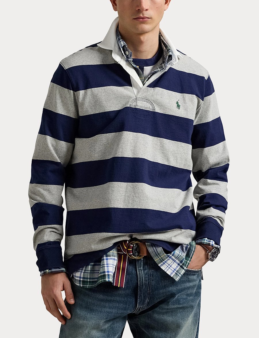 Polo Ralph Lauren - YD ULTW RUSTIC UT J-LSL-KNT - langærmede poloer - newport navy/ando - 5