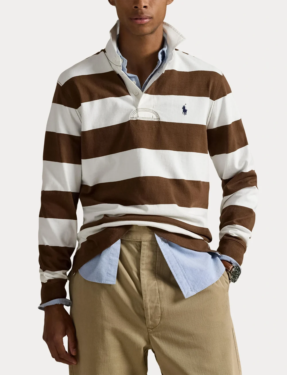 Polo Ralph Lauren - The Iconic Rugby Shirt - langärmelig - pale russet/troph - 5