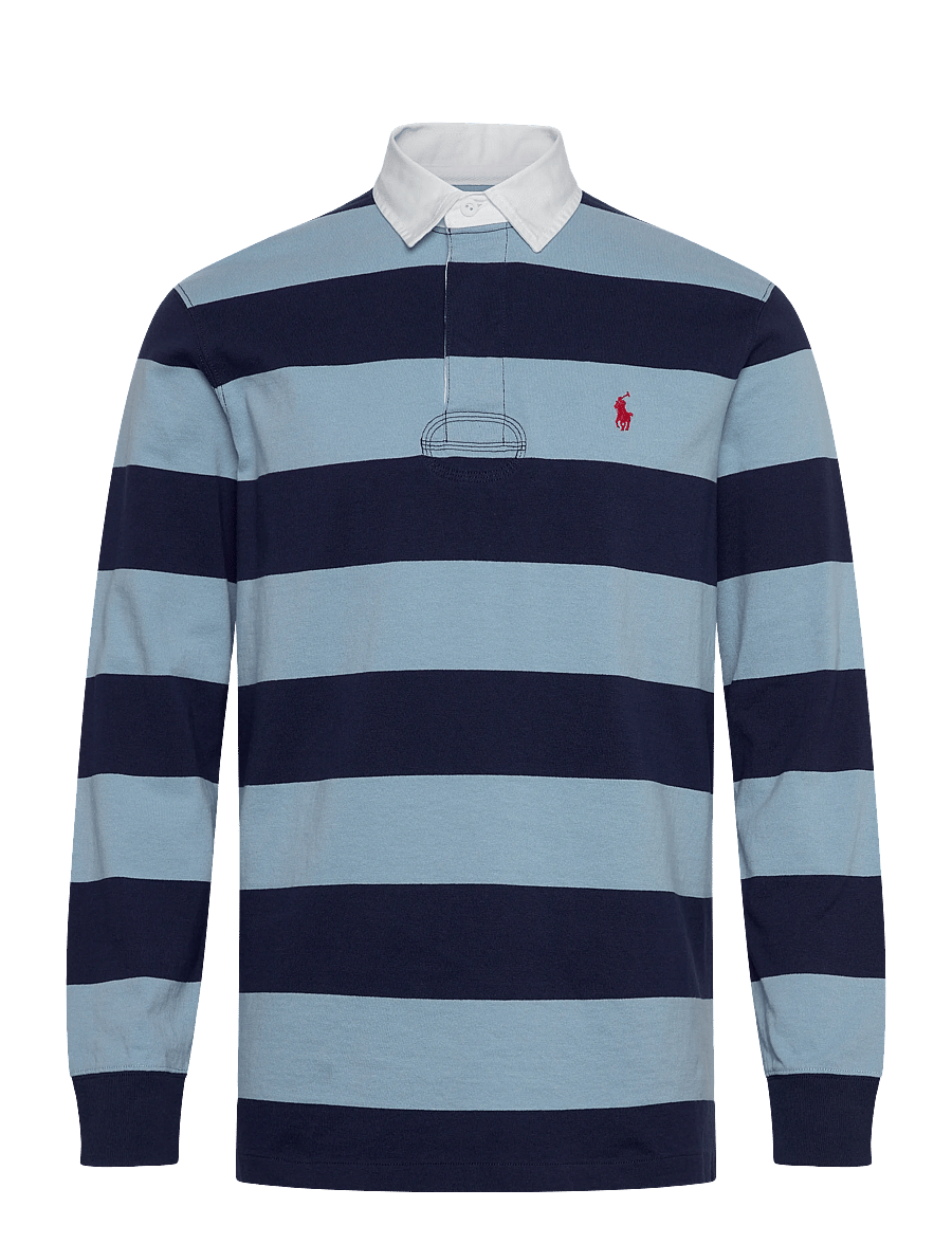 Polo Ralph Lauren - YD ULTW RUSTIC UT J-LSL-KNT - polo marškinėliai ilgomis rankovėmis - powder blue/newpo - 0