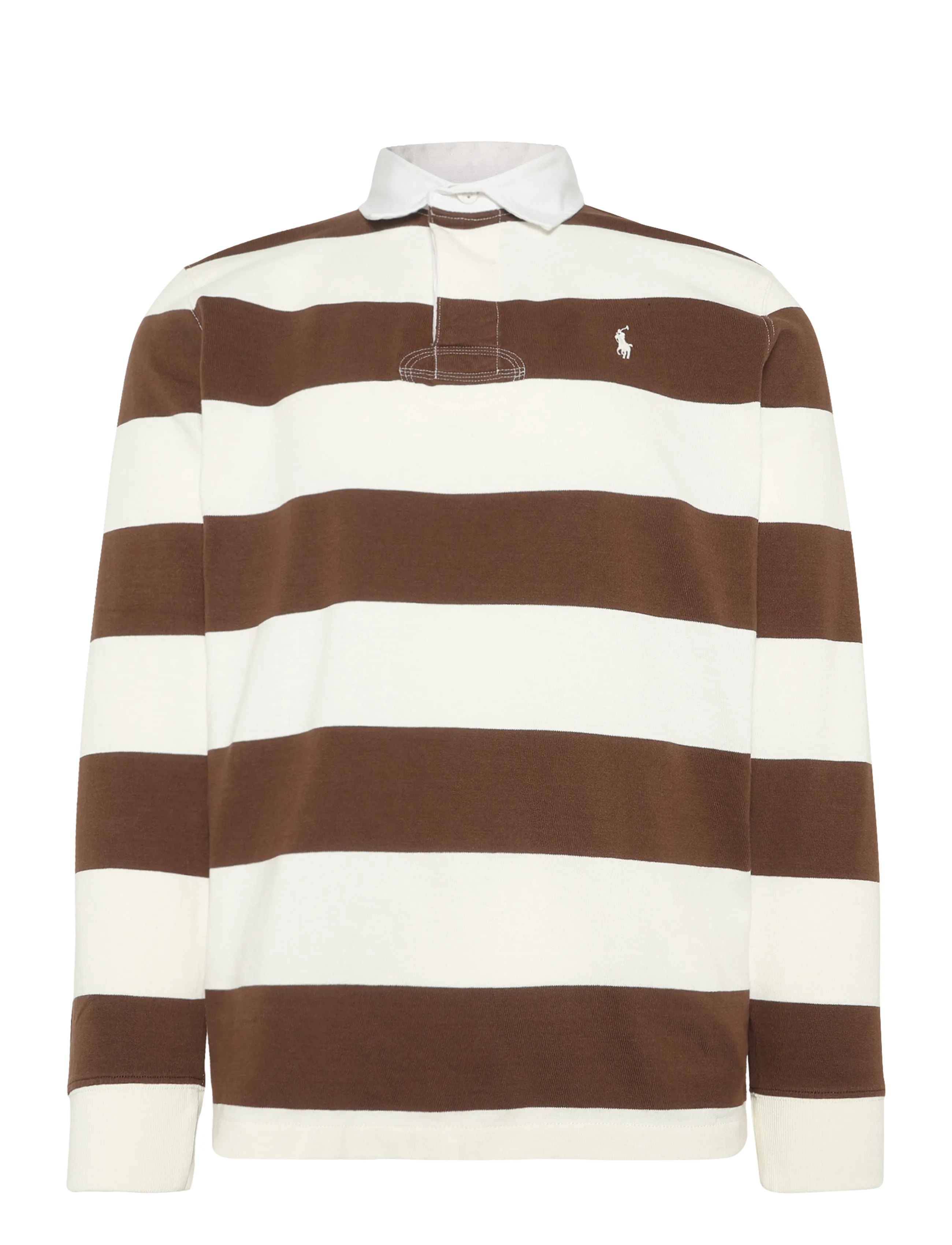 Polo Ralph Lauren YD ULTW RUSTIC UT J-LSL-KNT - Langærmede poloer - TRPHY CRM/CHOCLAT / brown