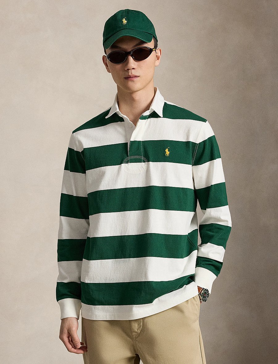 Polo Ralph Lauren - The Iconic Rugby Shirt - langärmelig - trphy crm/nw fore - 1