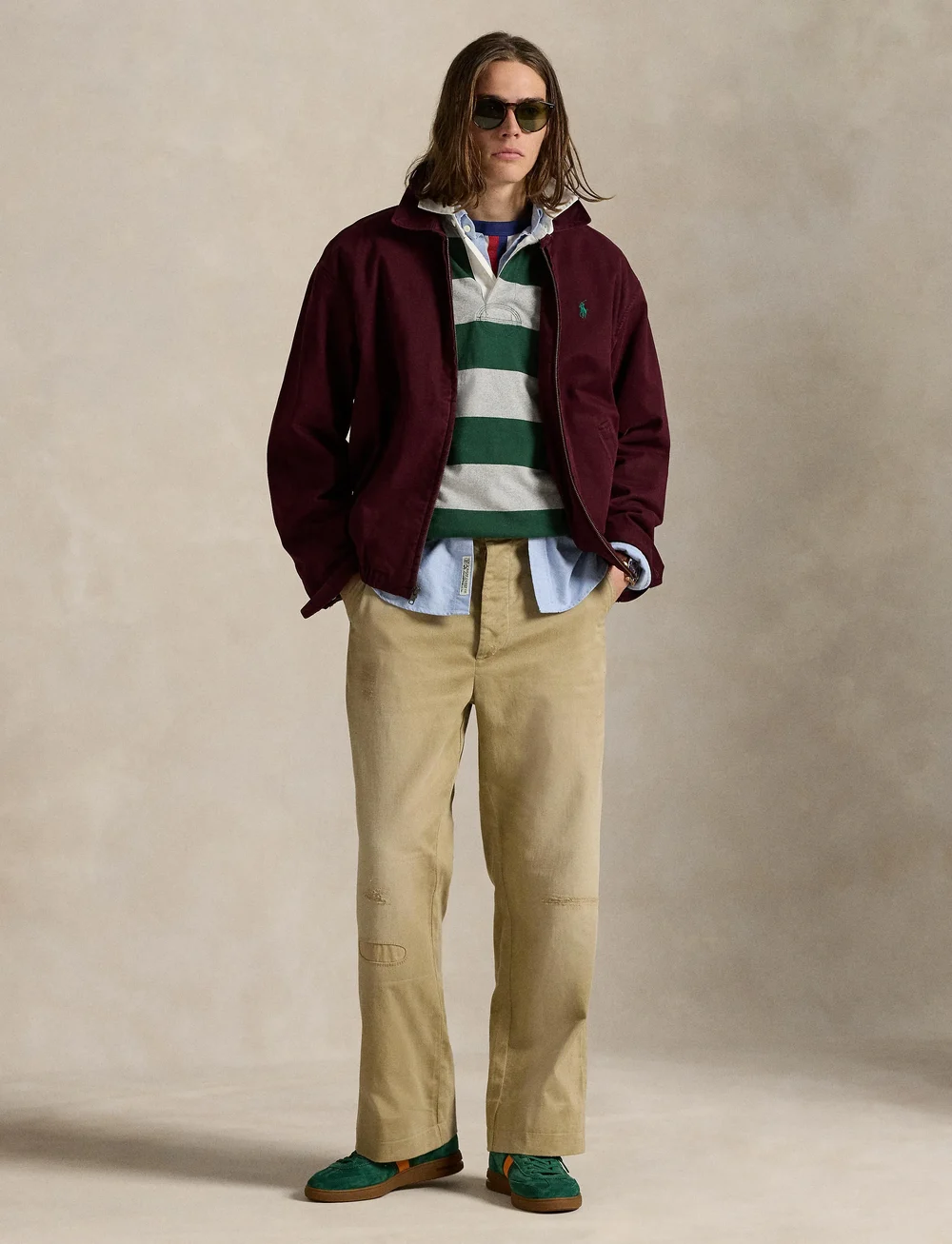 Polo Ralph Lauren - YD ULTW RUSTIC UT J-LSL-KNT - langærmede poloer - vintage pine/ando - 0