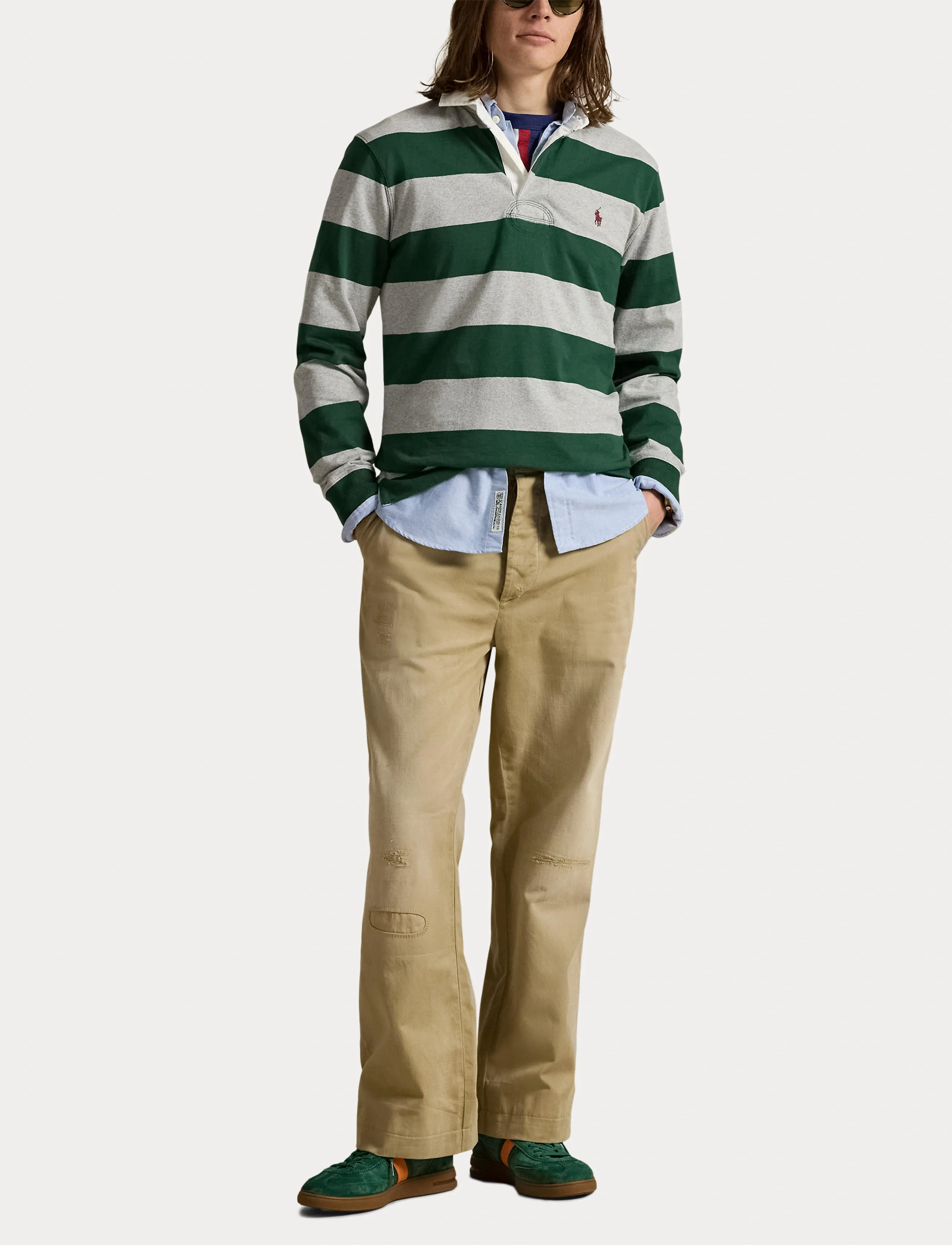 Polo Ralph Lauren - The Iconic Rugby Shirt - langærmede poloer - vintage pine/ando - 4