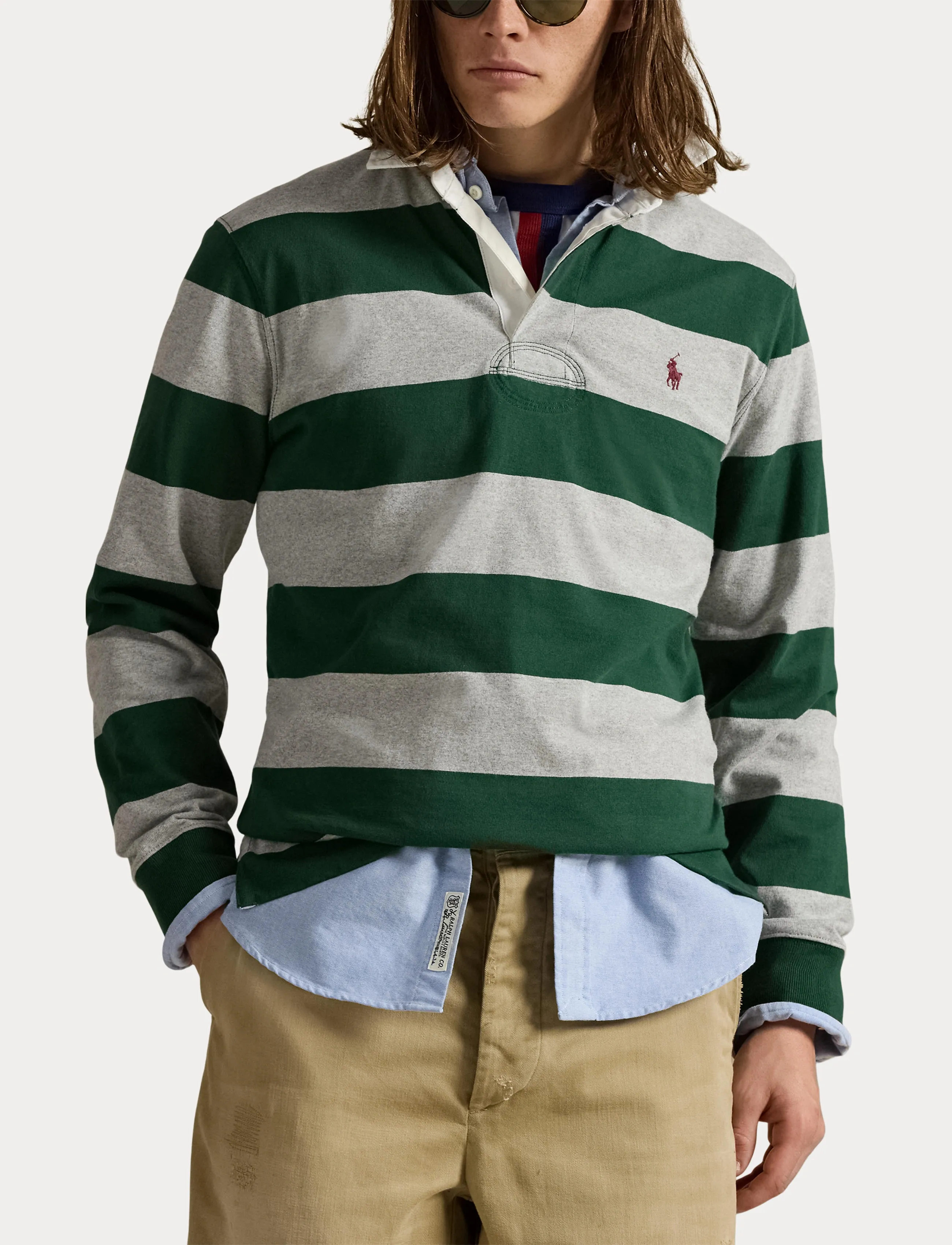 Polo Ralph Lauren - The Iconic Rugby Shirt - langærmede poloer - vintage pine/ando - 5