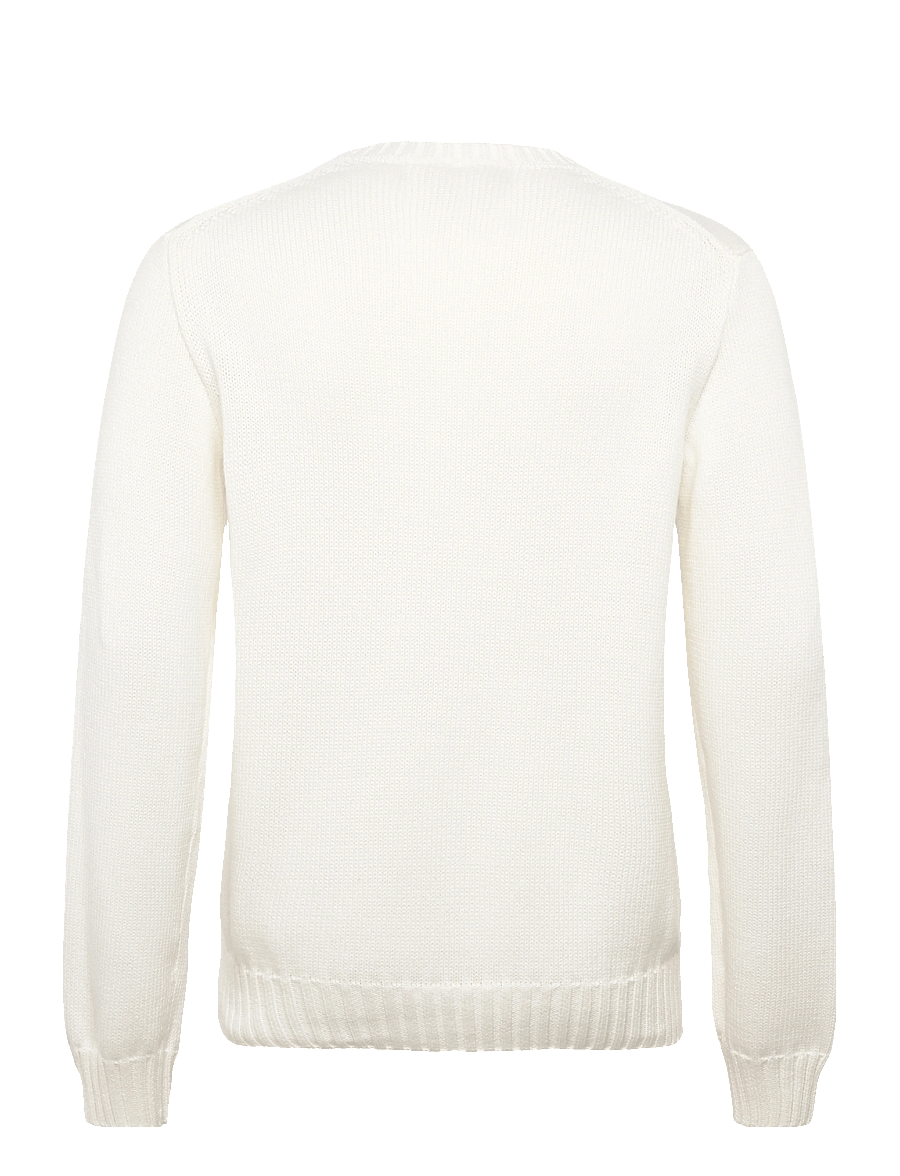 Polo Ralph Lauren - The Iconic Flag Sweater - knitted round necks - deckwash white - 2