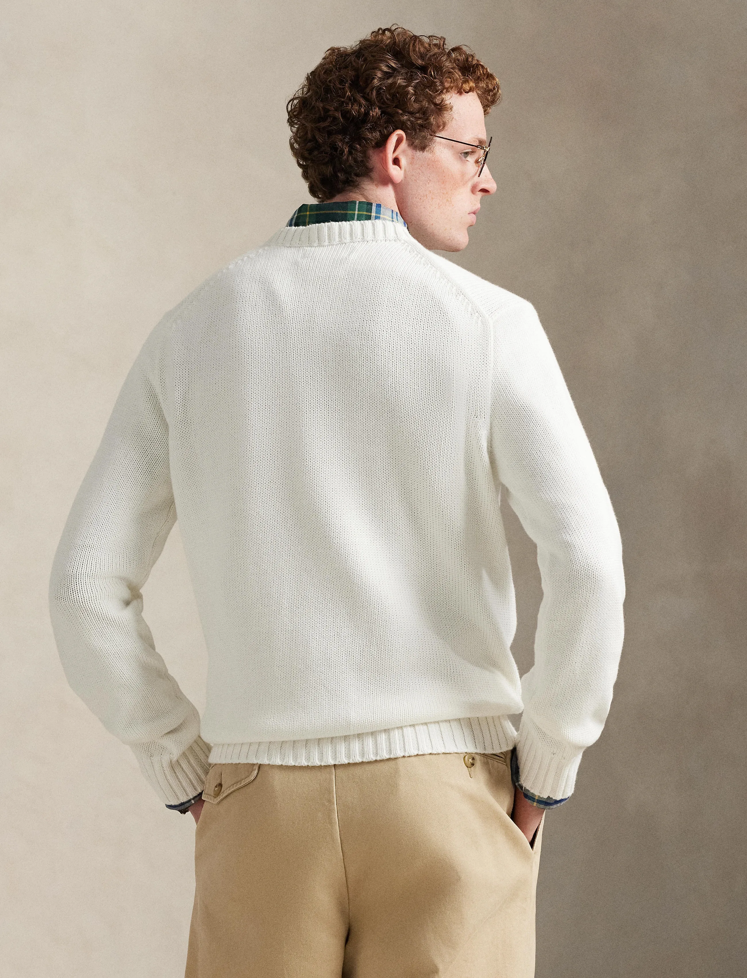 Polo Ralph Lauren - The Iconic Flag Sweater - rundhalsad - deckwash white - 3