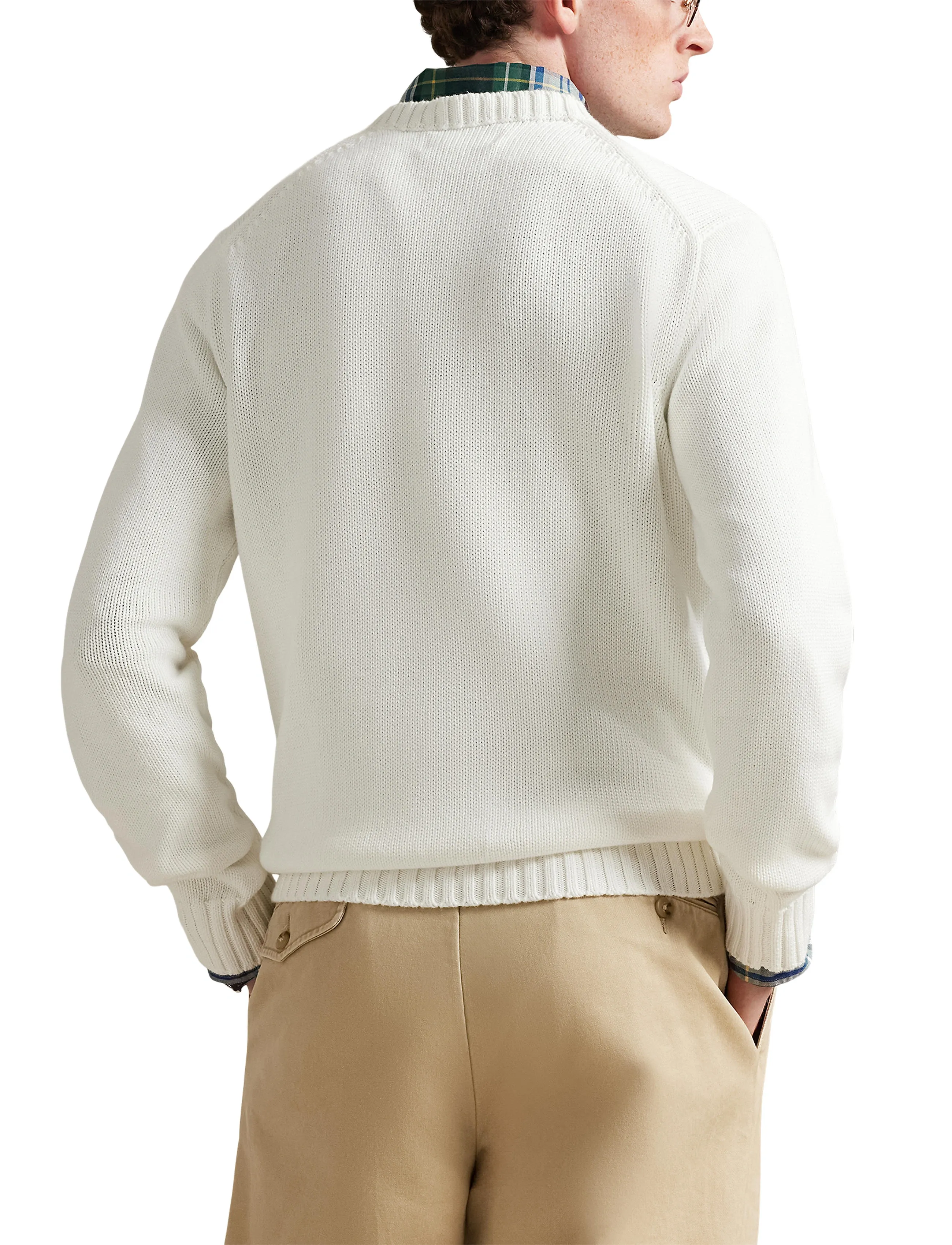 Polo Ralph Lauren - The Iconic Flag Sweater - rundhalsad - deckwash white - 4